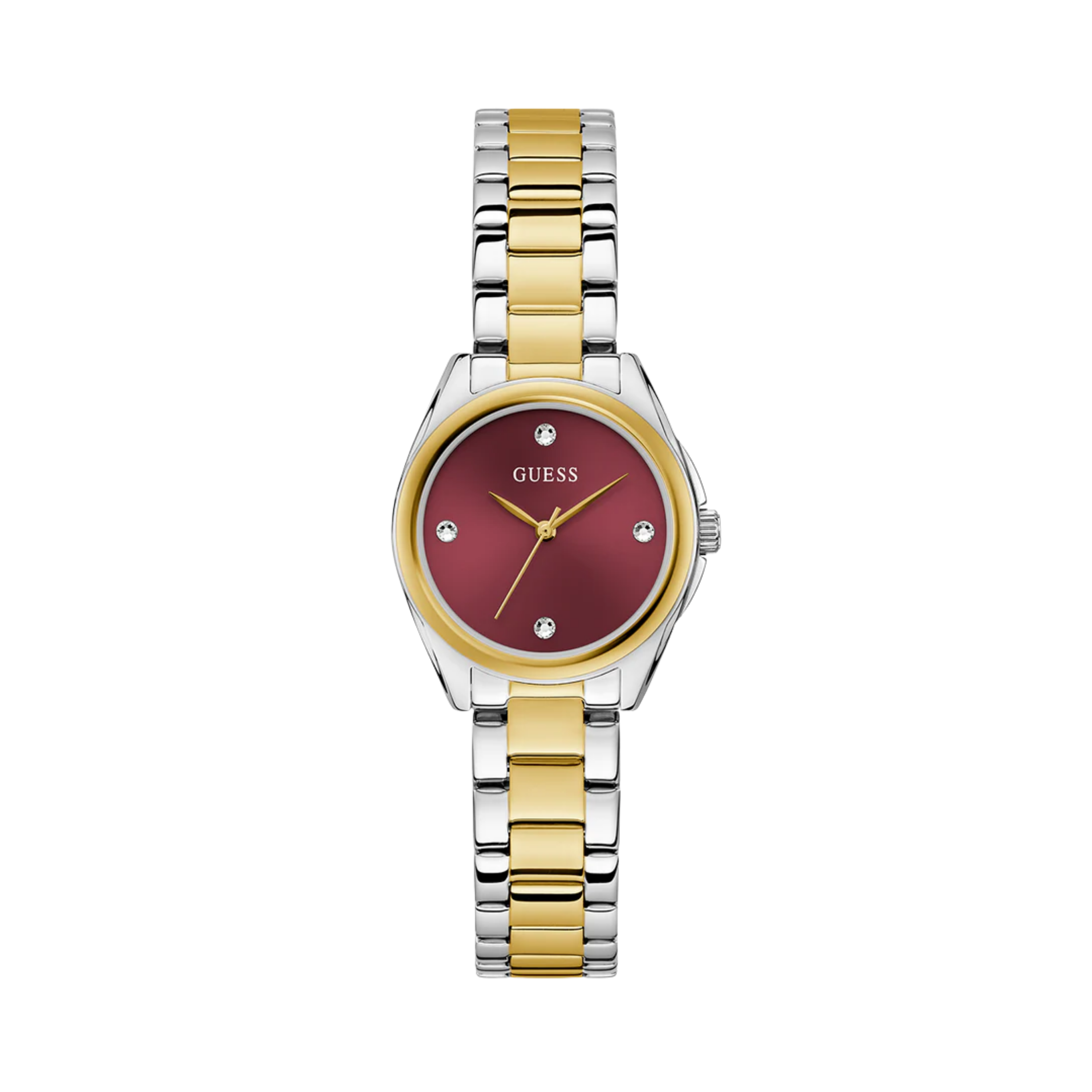 Guess Women Two Tone Analog Watch U1423L2M - Silver Gold