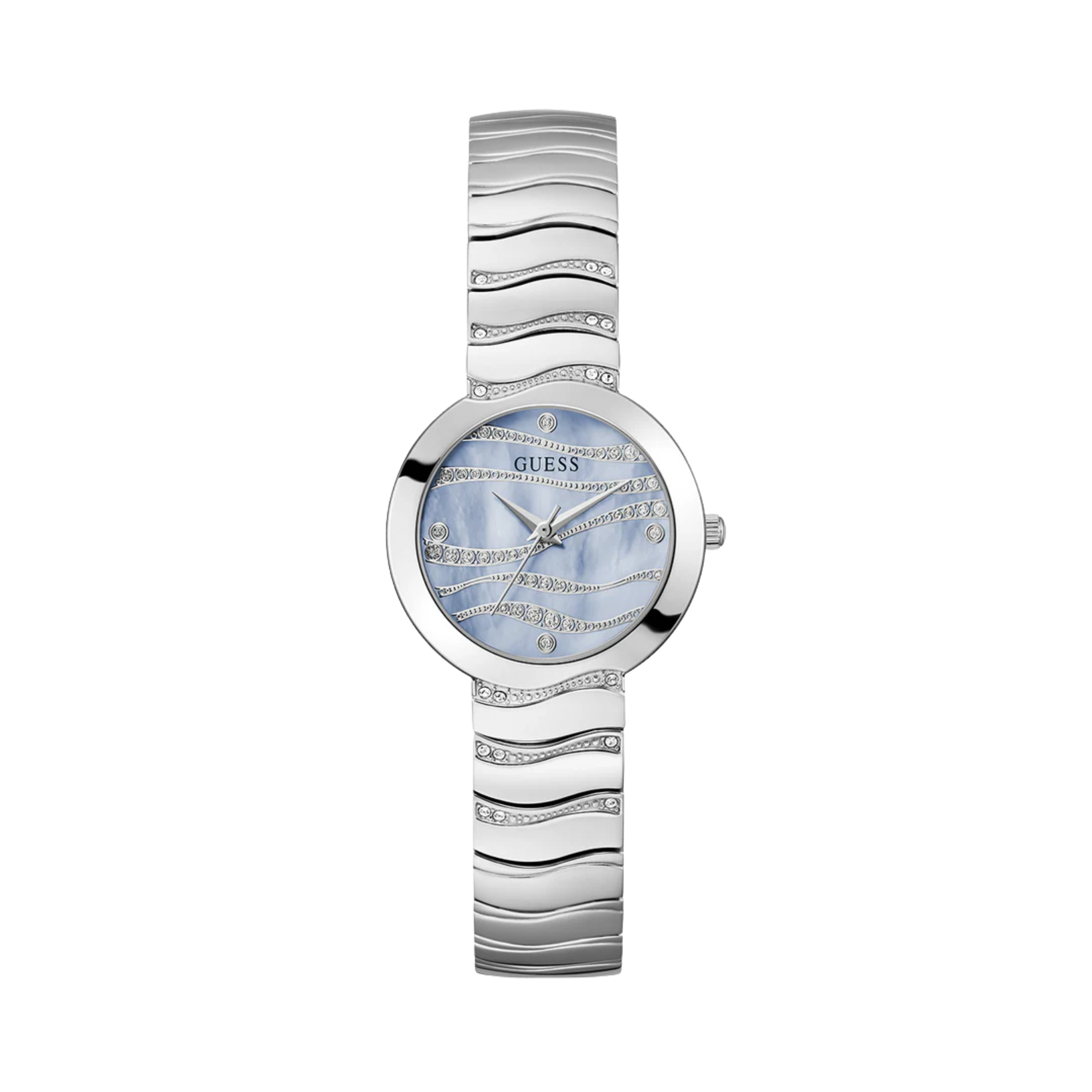 Guess Women Silver Tone Analog Watch GW0871L1 - Silver