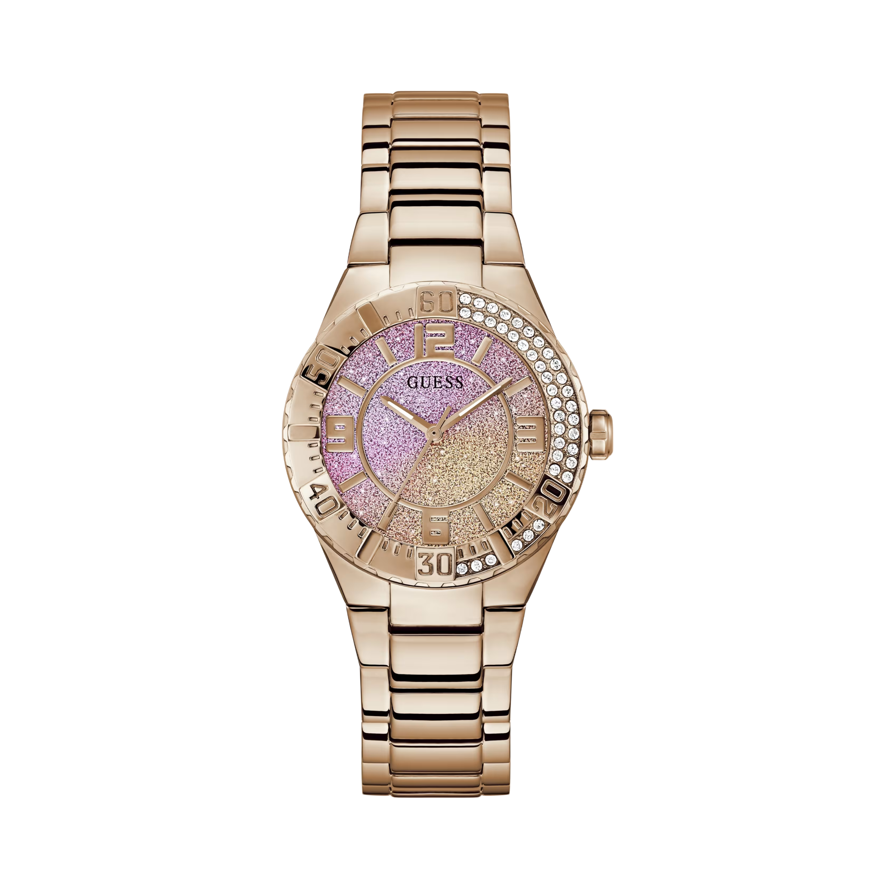 Guess Women Rose Gold Tone and Pink Analog Watch - Rose Gold