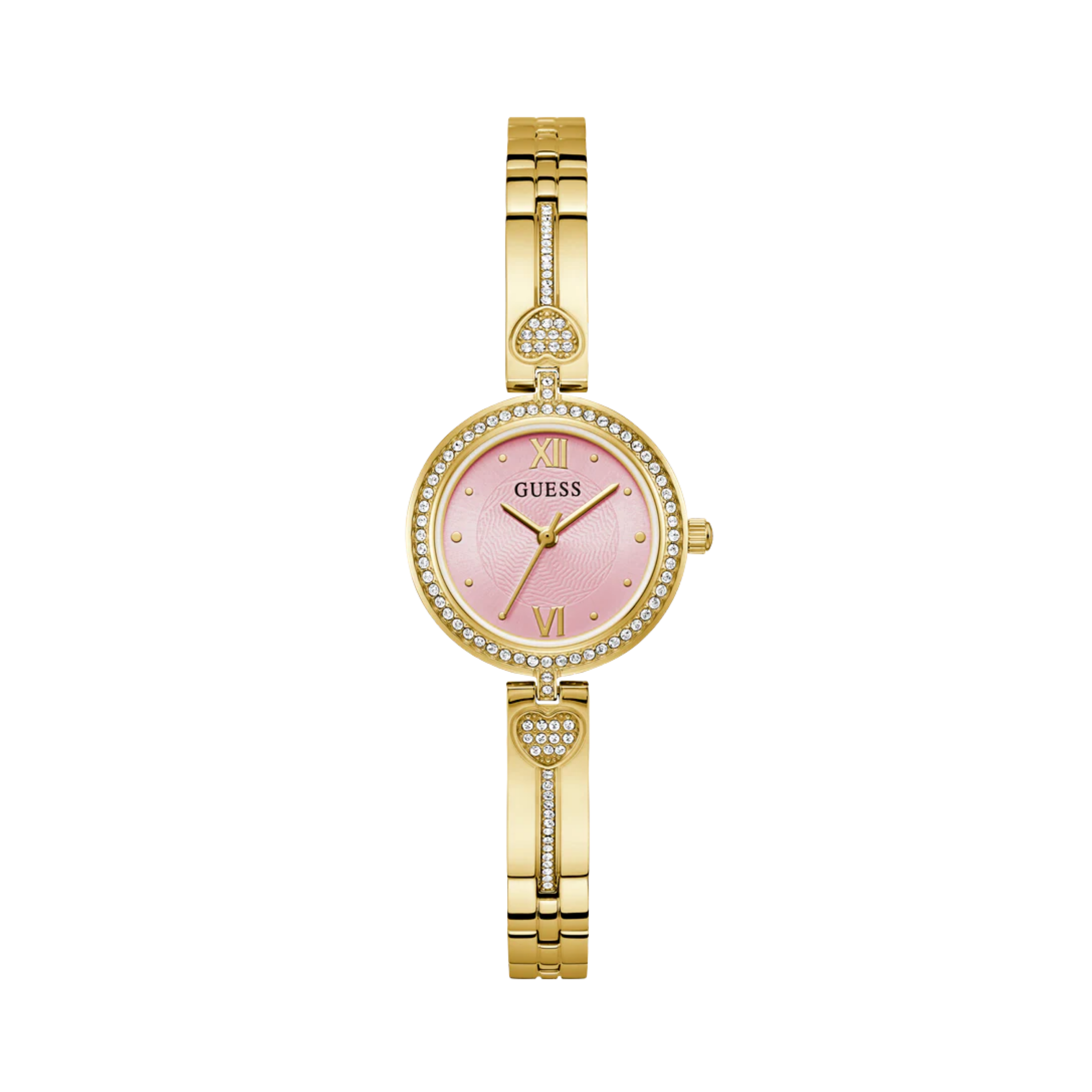 Guess Women Gold Tone Analog Watch GW0655L5 - Gold Pink