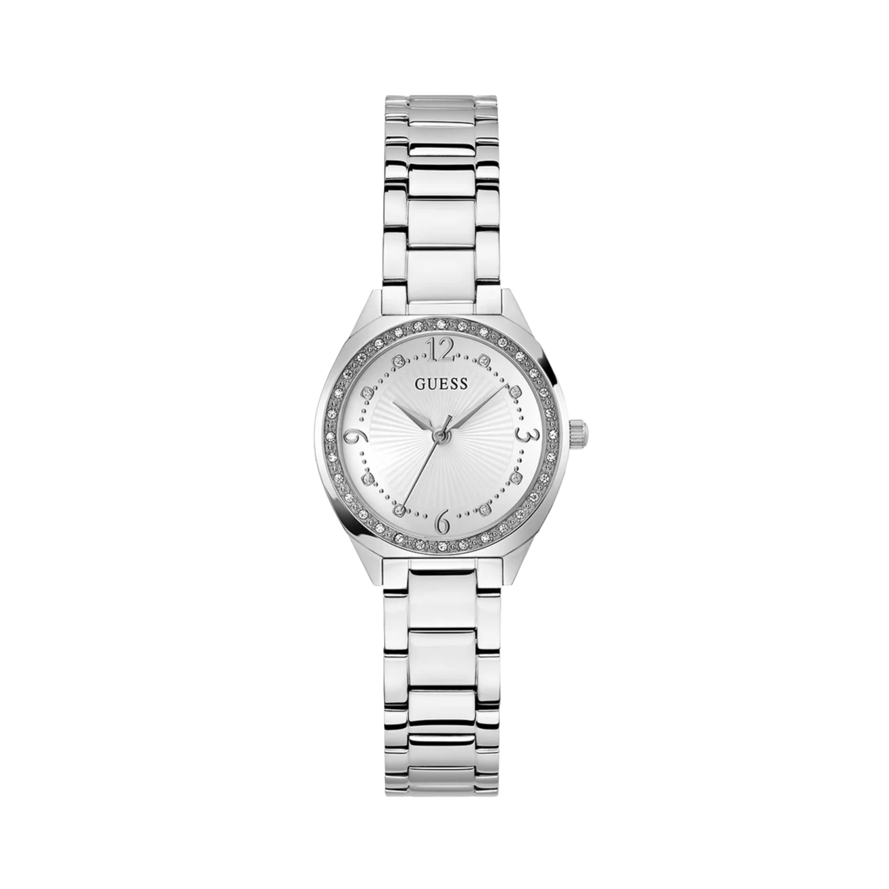 Guess Women Silver Tone Analog Watch GW0767L1 - Silver