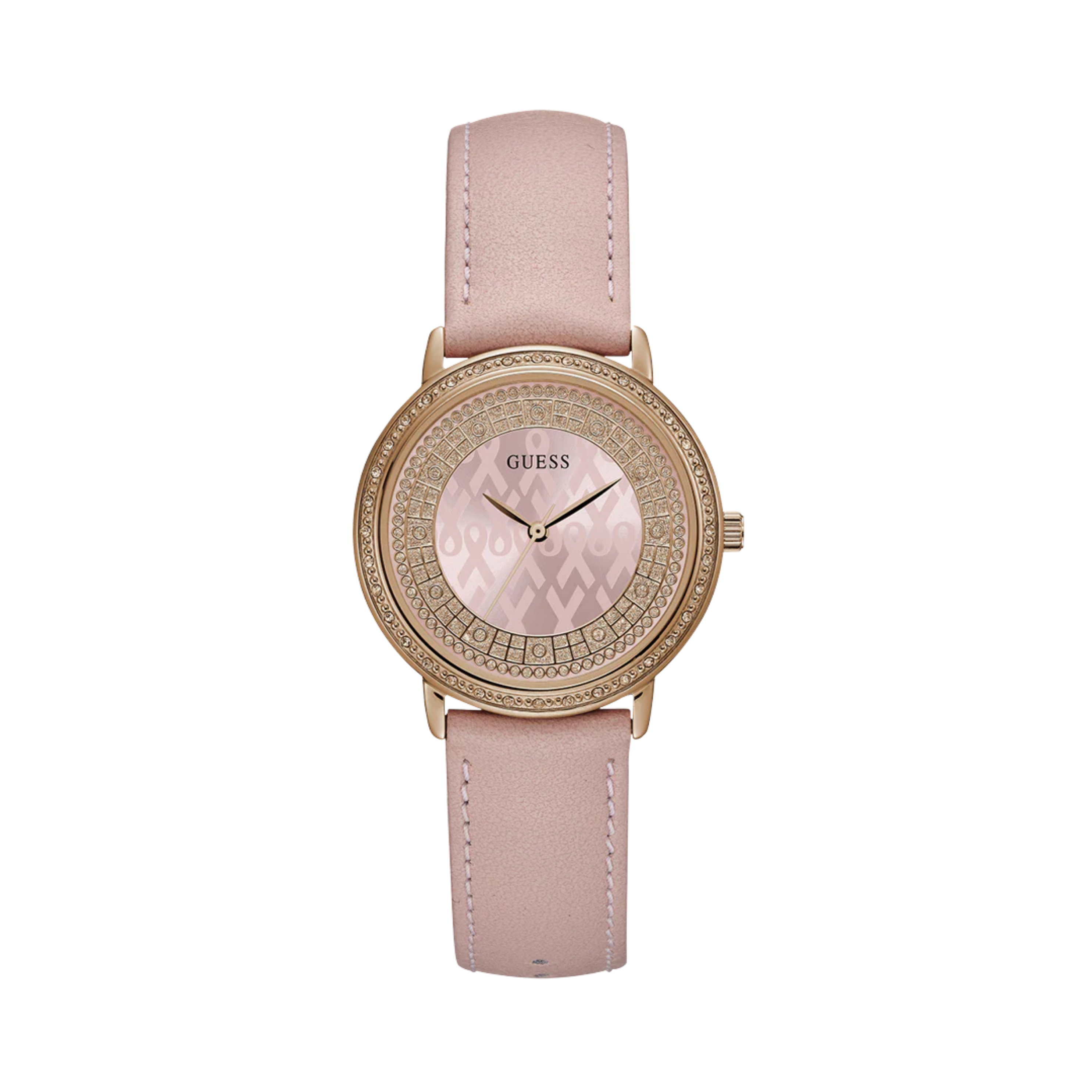 Guess Women Pink Rose Gold Tone Analog Watch - Pink Rose Gold