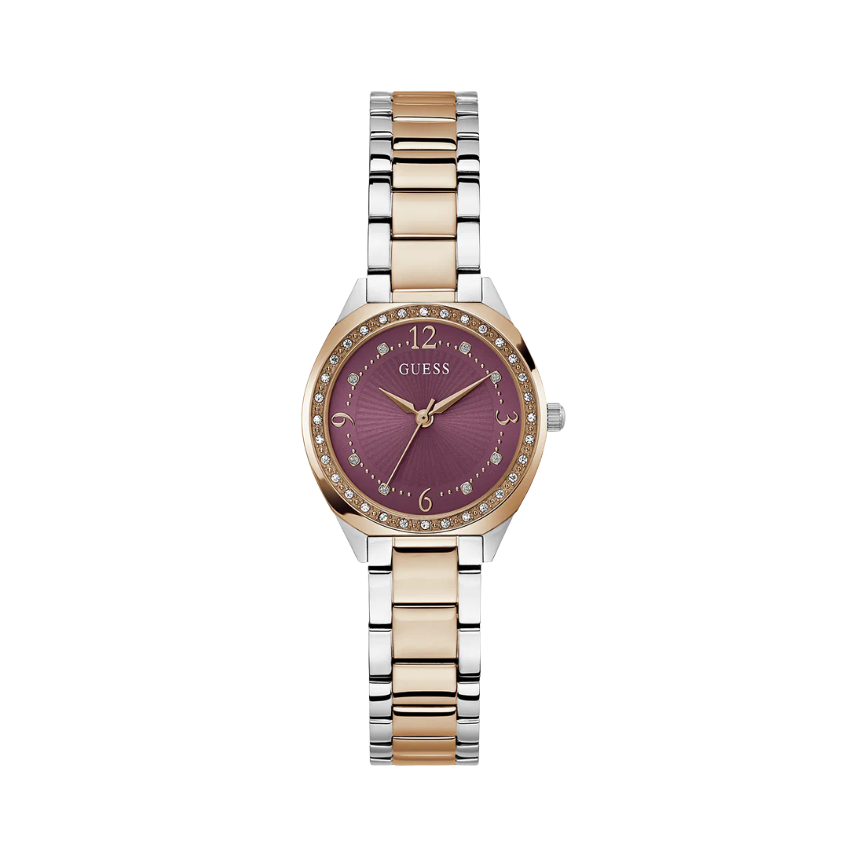 Guess Women Two Tone Analog Watch GW0767L5 - Silver Rose Gold