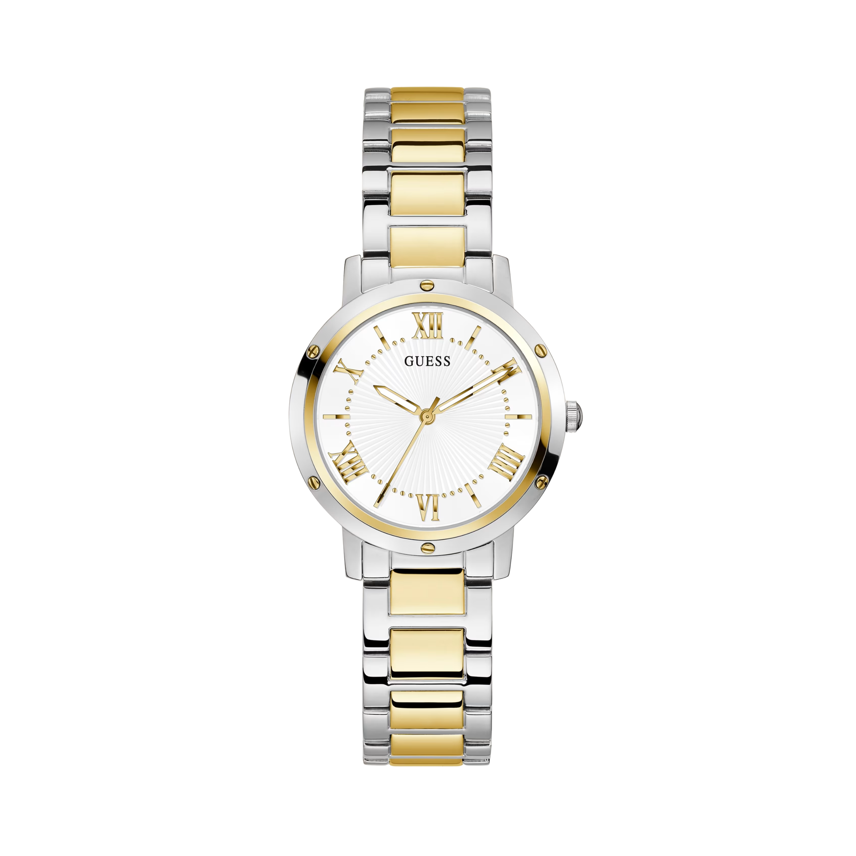 Guess Women Two Tone Analog Watch GW0404L2 - Silver Gold White