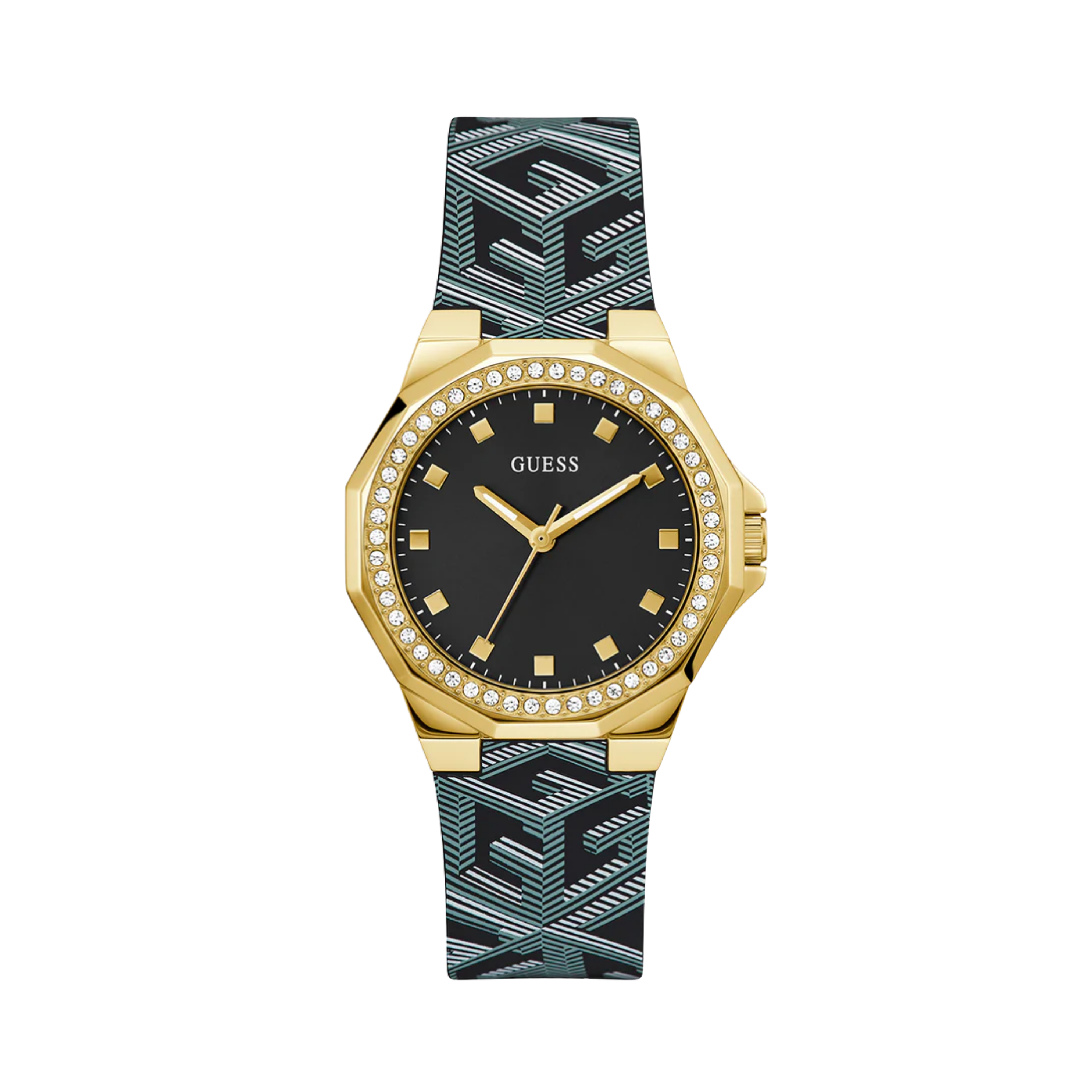 Guess Women Black Gold Tone Analog Watch GW0598L2 - Black Gold