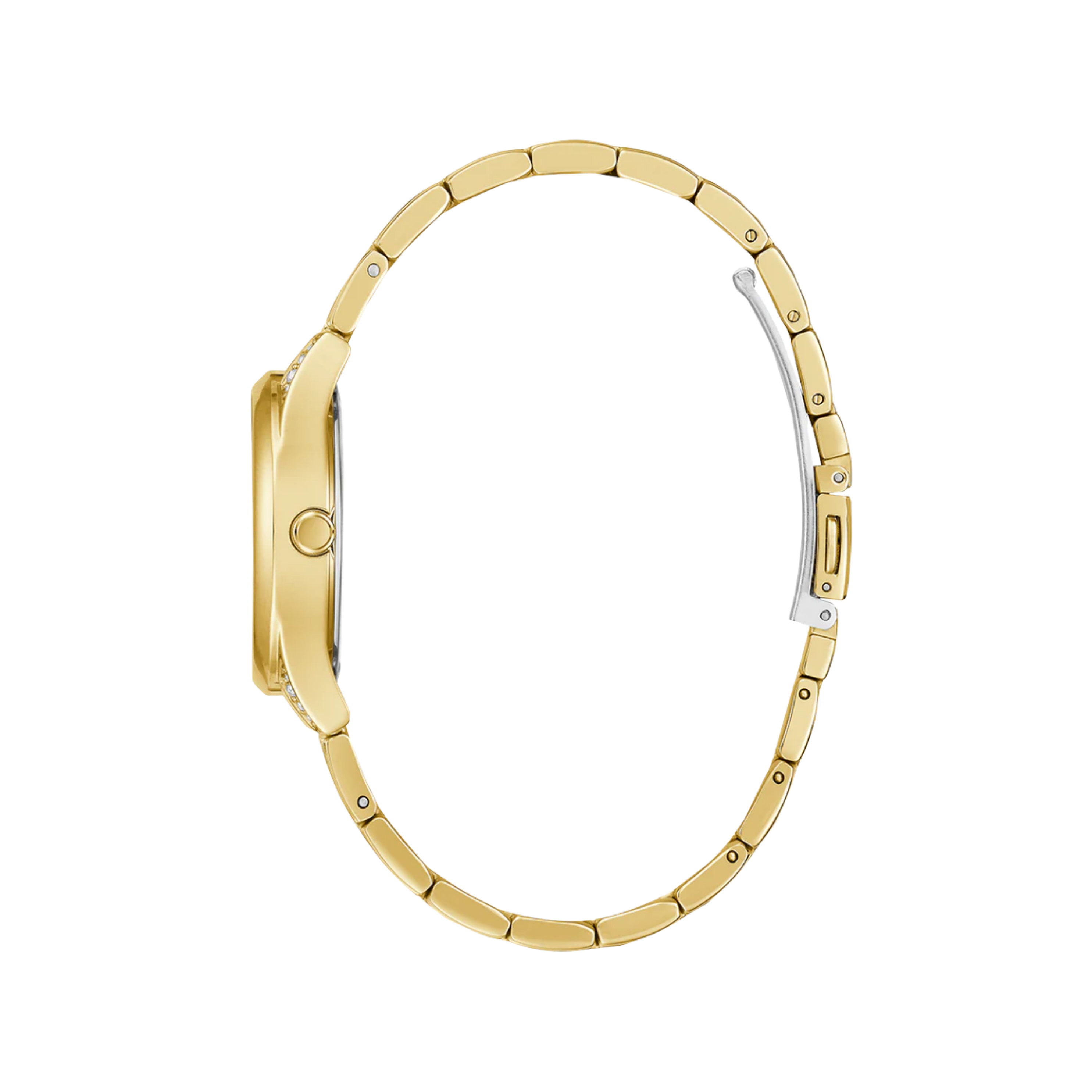 Guess Women Gold Tone Day Date Watch - Gold
