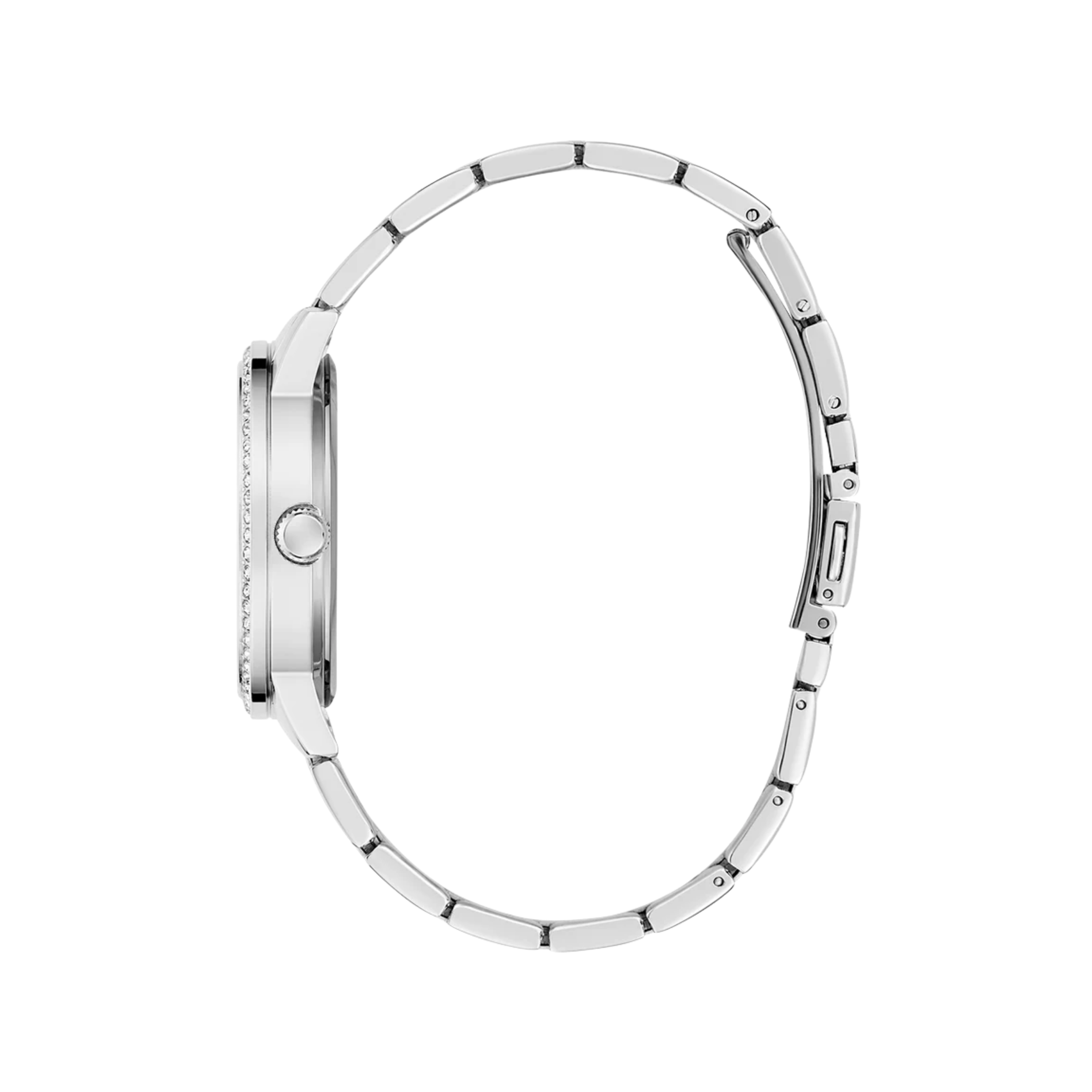 Guess Women Silver Tone Analog Watch GW0747L1 - Silver