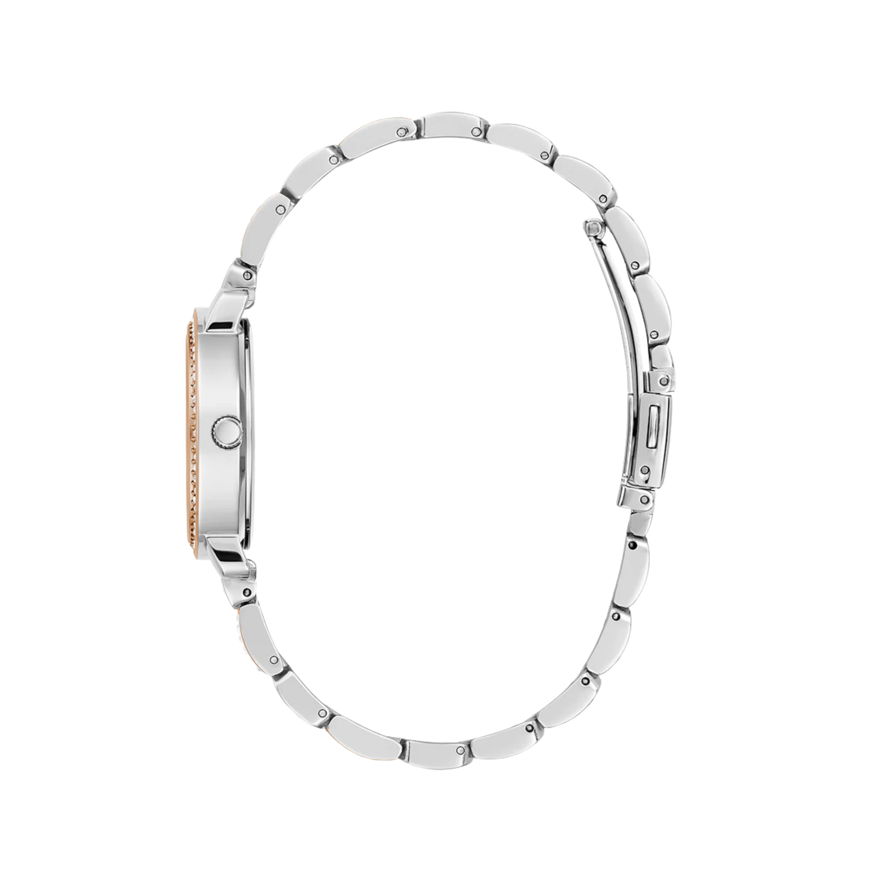 Guess Women Two Tone Analog Watch GW0612L3 - Silver Rose Gold