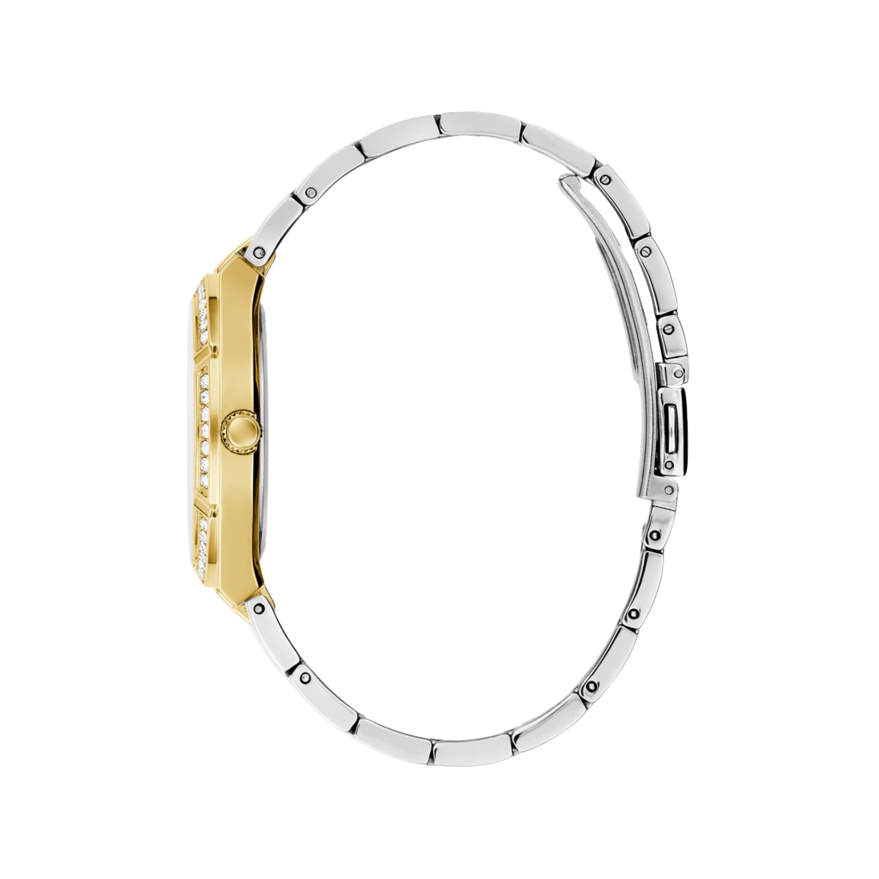 Guess Women Silver Tone Gold Tone Analog Watch GW0033L4 - Silver Gold