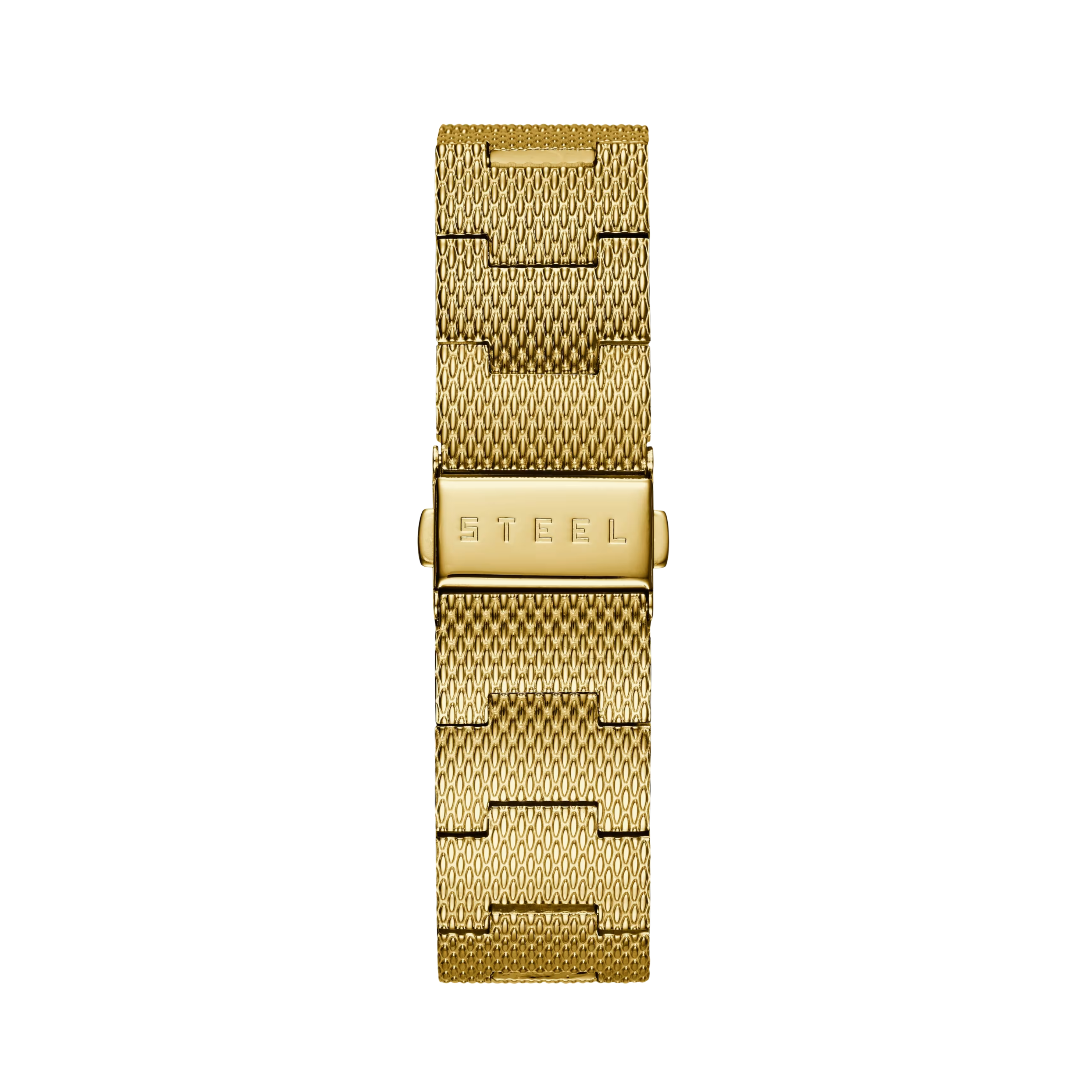 Guess Women Gold Tone Slim Mesh Diamond Watch - Gold