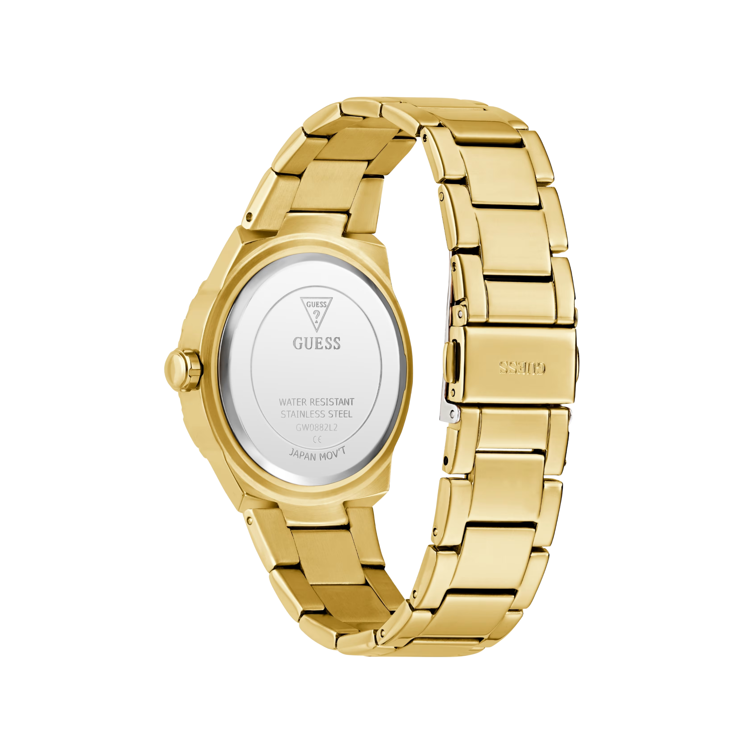 Guess Women Gold Tone and Rainbow Analog Watch - Gold