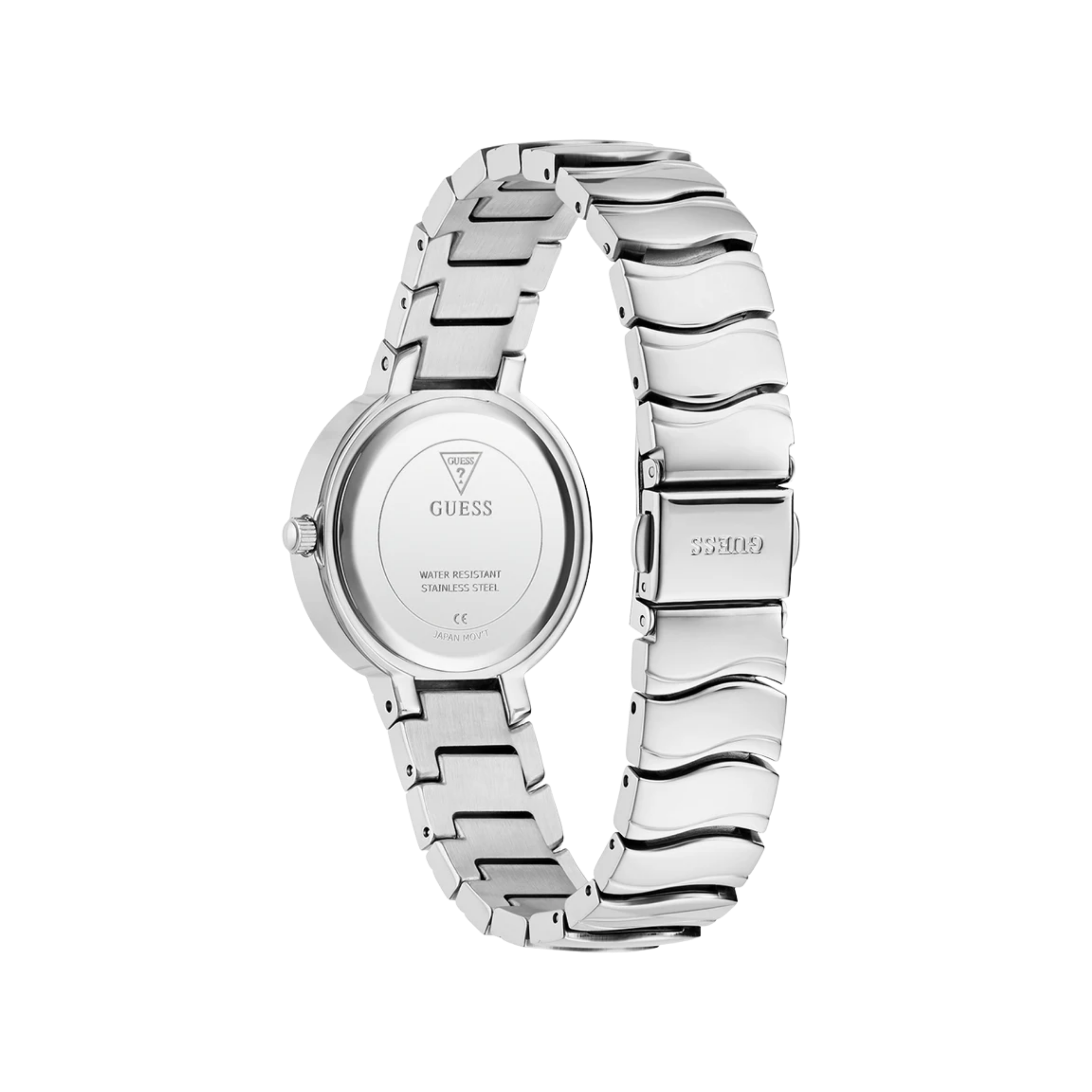 Guess Women Silver Tone Analog Watch GW0871L1 - Silver