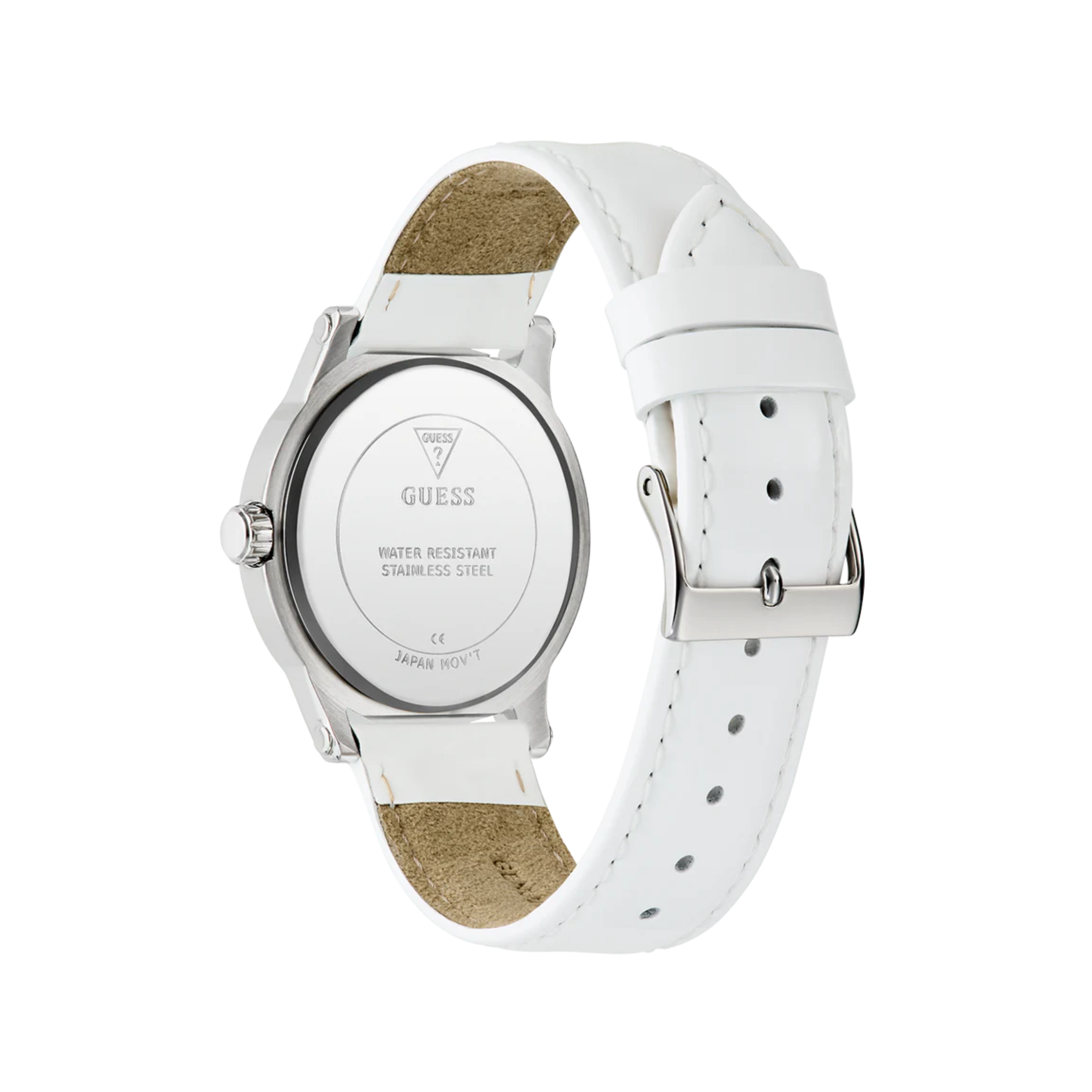 Guess Women White Silver Tone Analog Watch GW0860L3 - White Silver