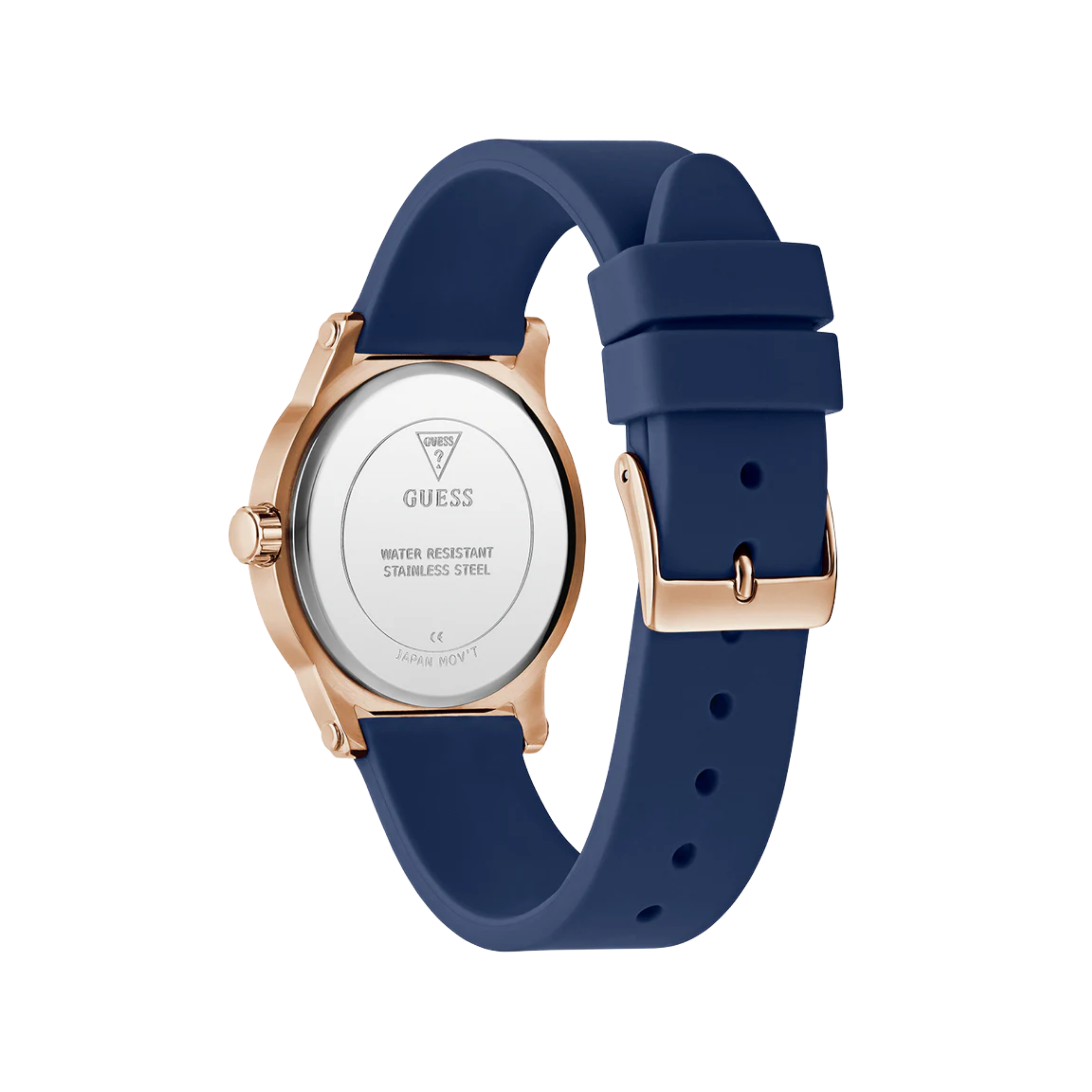Guess Women Blue Rose Gold Tone Analog Watch GW0860L2 - Blue Rose Gold