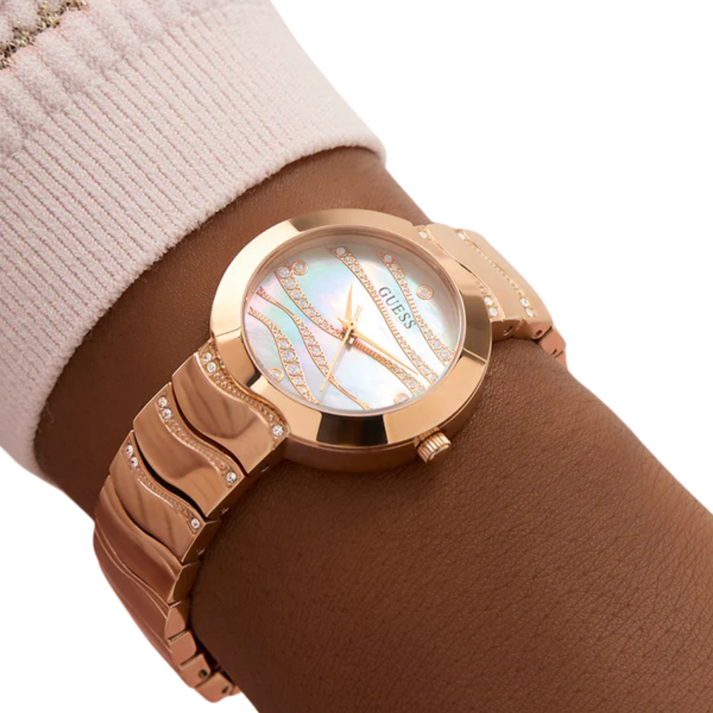 Guess Women Rose Gold Tone Analog Watch GW0871L3 - Rose Gold