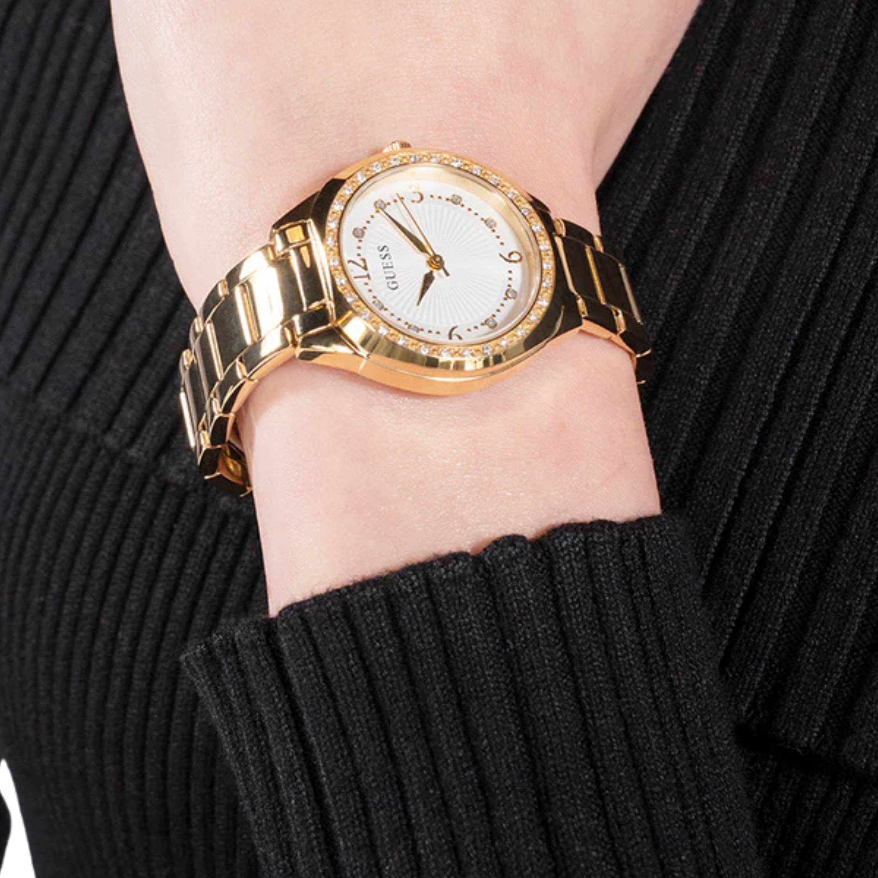 Guess Women Gold Tone Analog Watch GW0767L2 - Gold