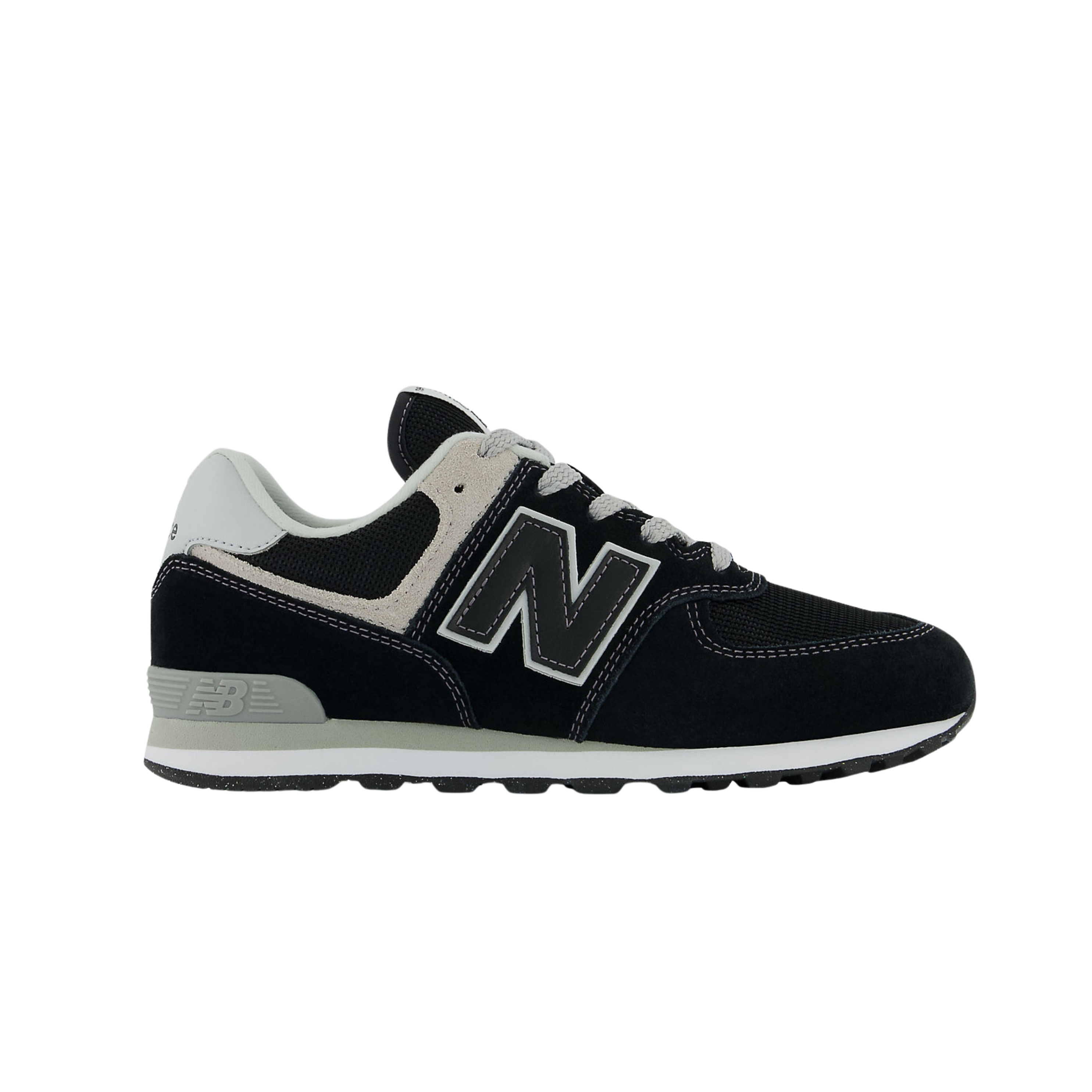 New Balance Big Kids 574 Core - Black Nb White
