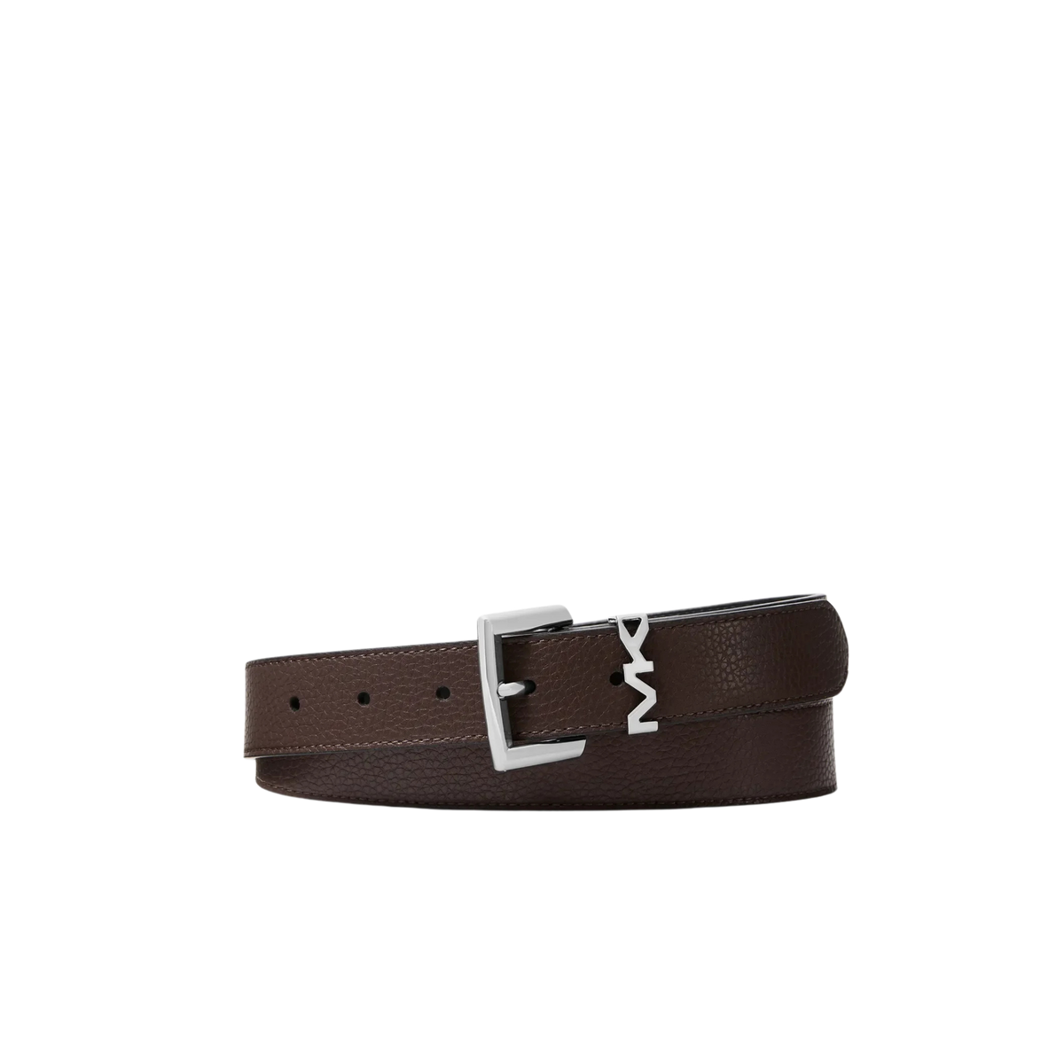 Michael Kors Men Pebbled Leather Belt - Mocha