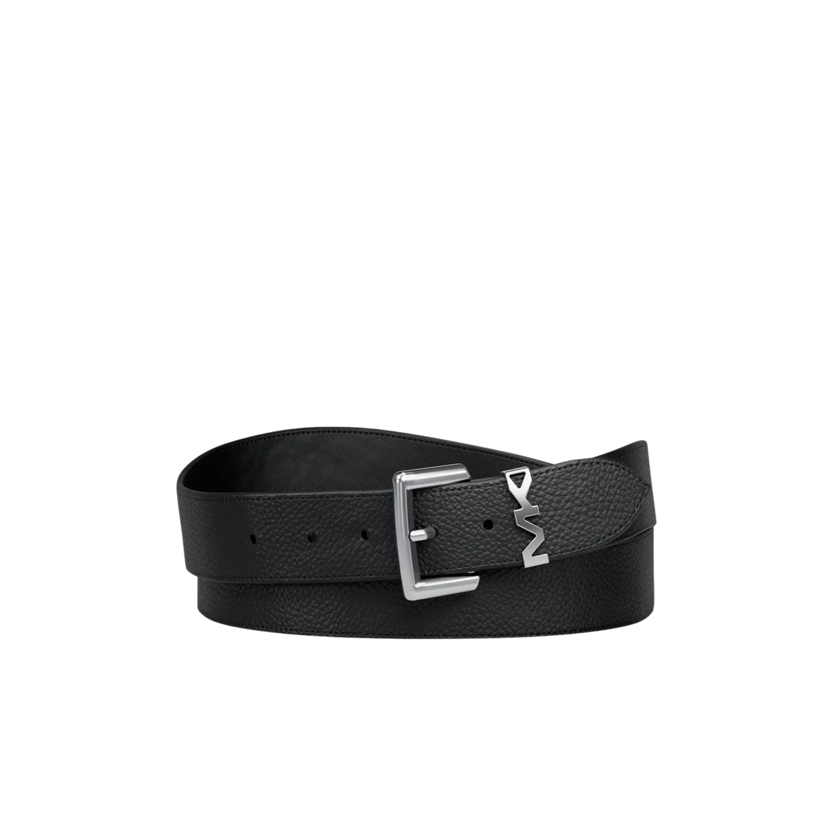 Michael Kors Men Pebbled Leather Belt - Black