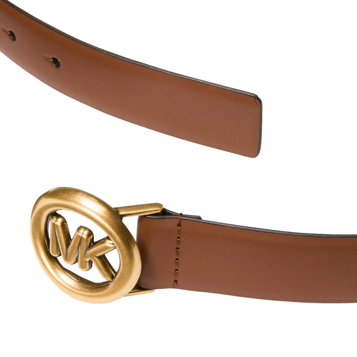 Michael Kors Women Logo Leather Belt - Luggage