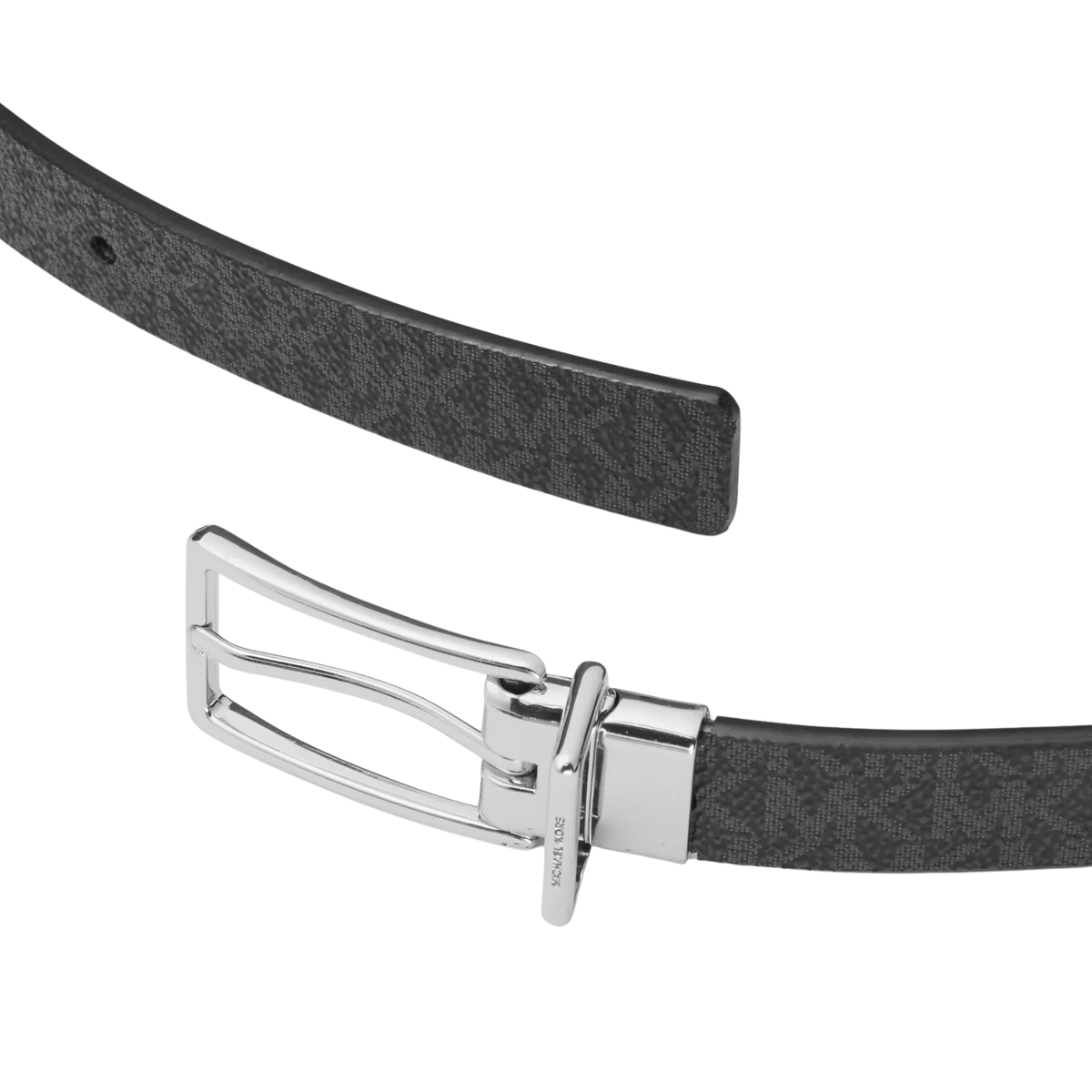 Michael Kors Women Reversible Signature Logo And Leather Belt - Black