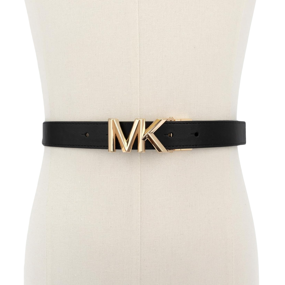 Michael Kors Women 1.1 Inch Logo Reversible Belt - Black