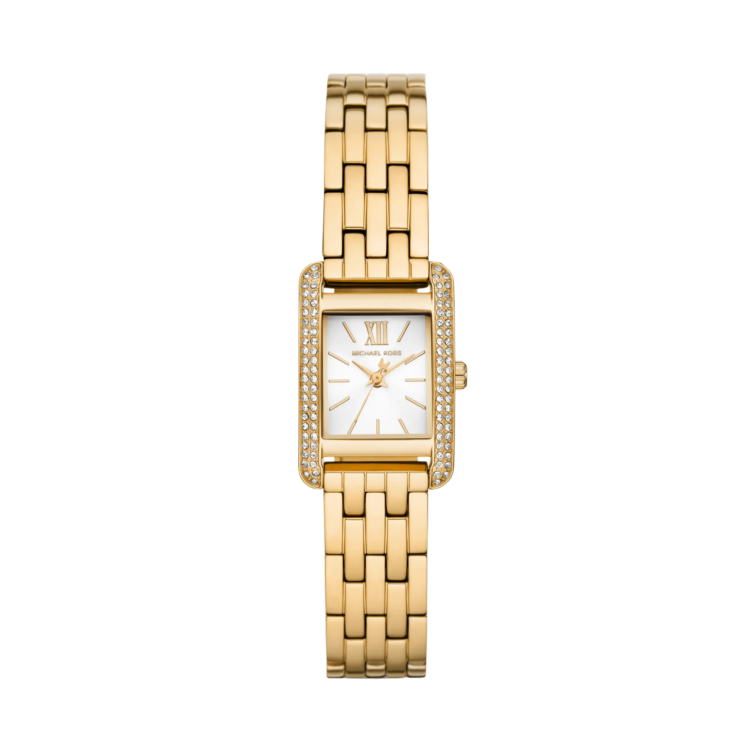 Michael Kors Women Mini Monroe Pavé Gold Tone Watch - Gold