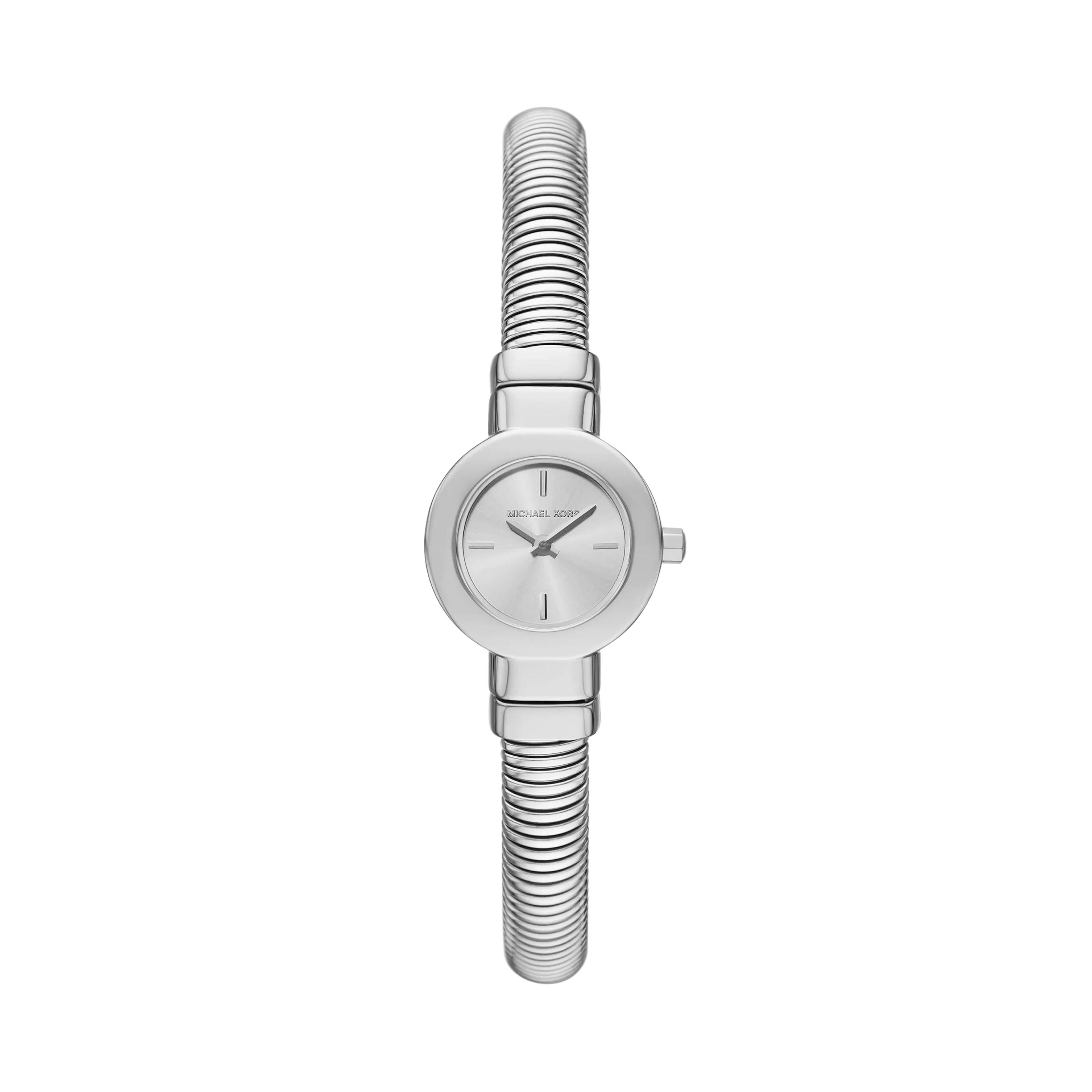 Michael Kors Women Mini Gramercy Silver Tone Watch - Silver