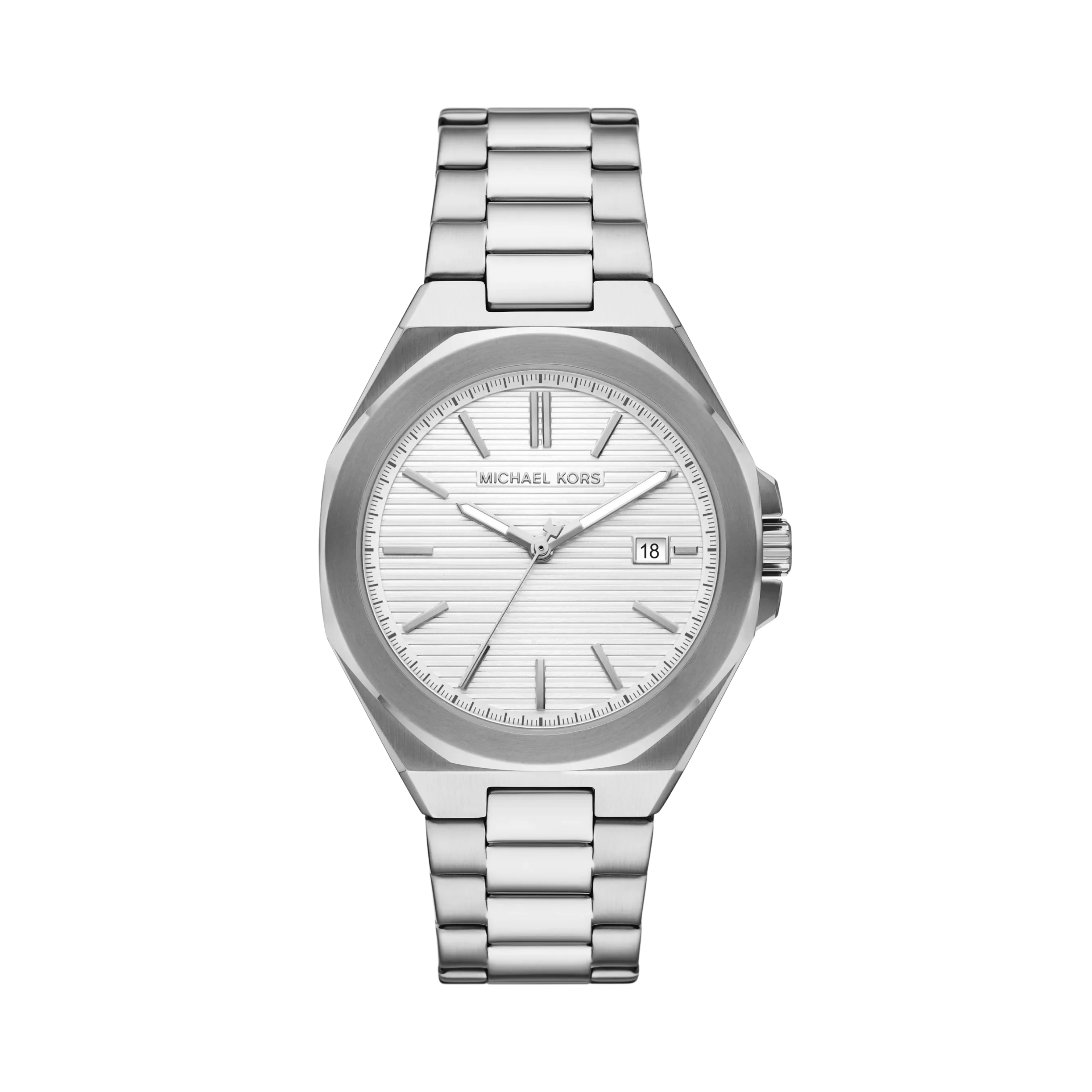 Michael Kors Men Callum Silver Tone Watch - Silver