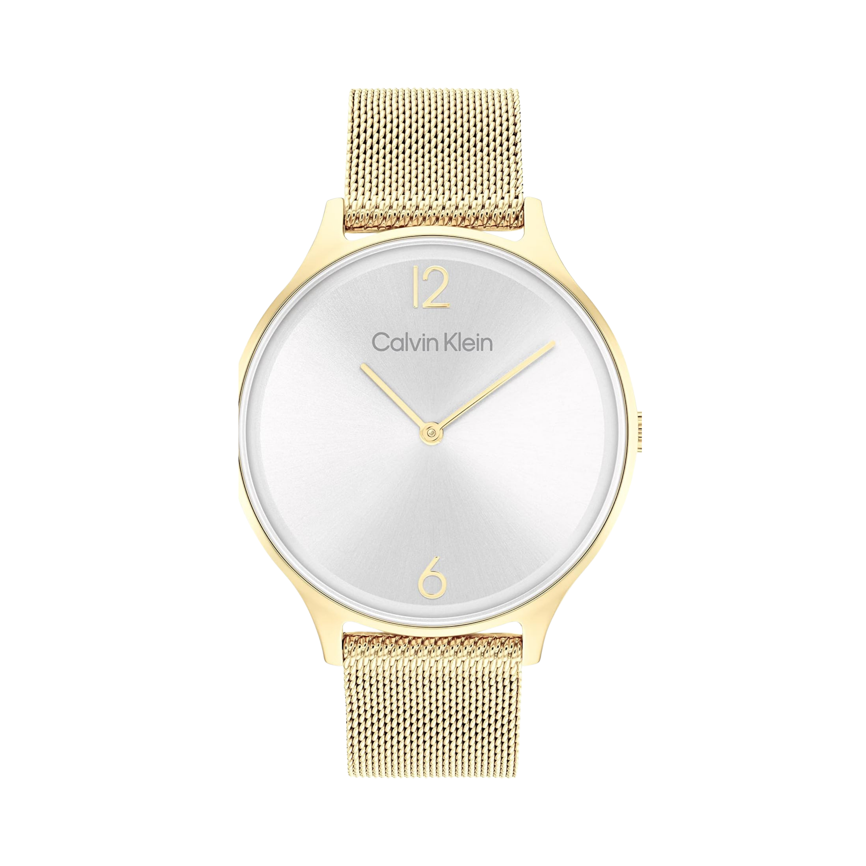 Calvin Klein Women Timeless Mesh Watch - White Gold