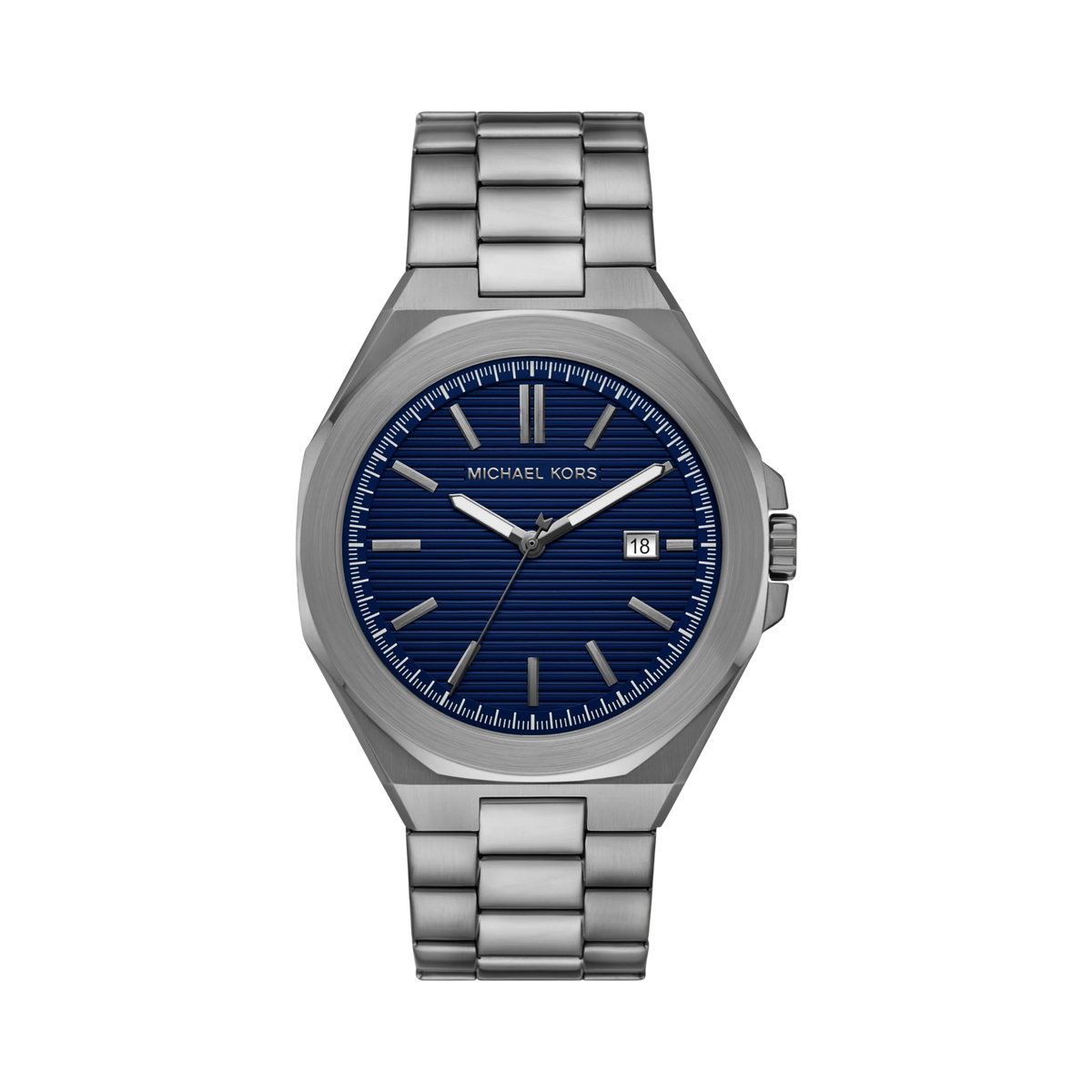 Michael Kors Men Callum Three Hand Date Stainless Steel Watch - Gunmetal