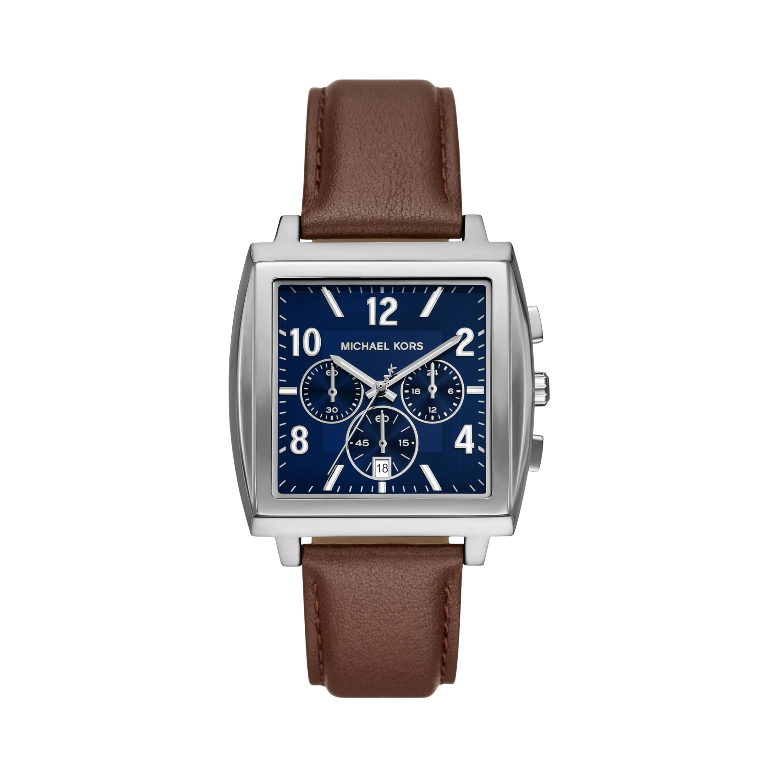 Michael Kors Men Rhys Chronograph Leather Watch - Brown