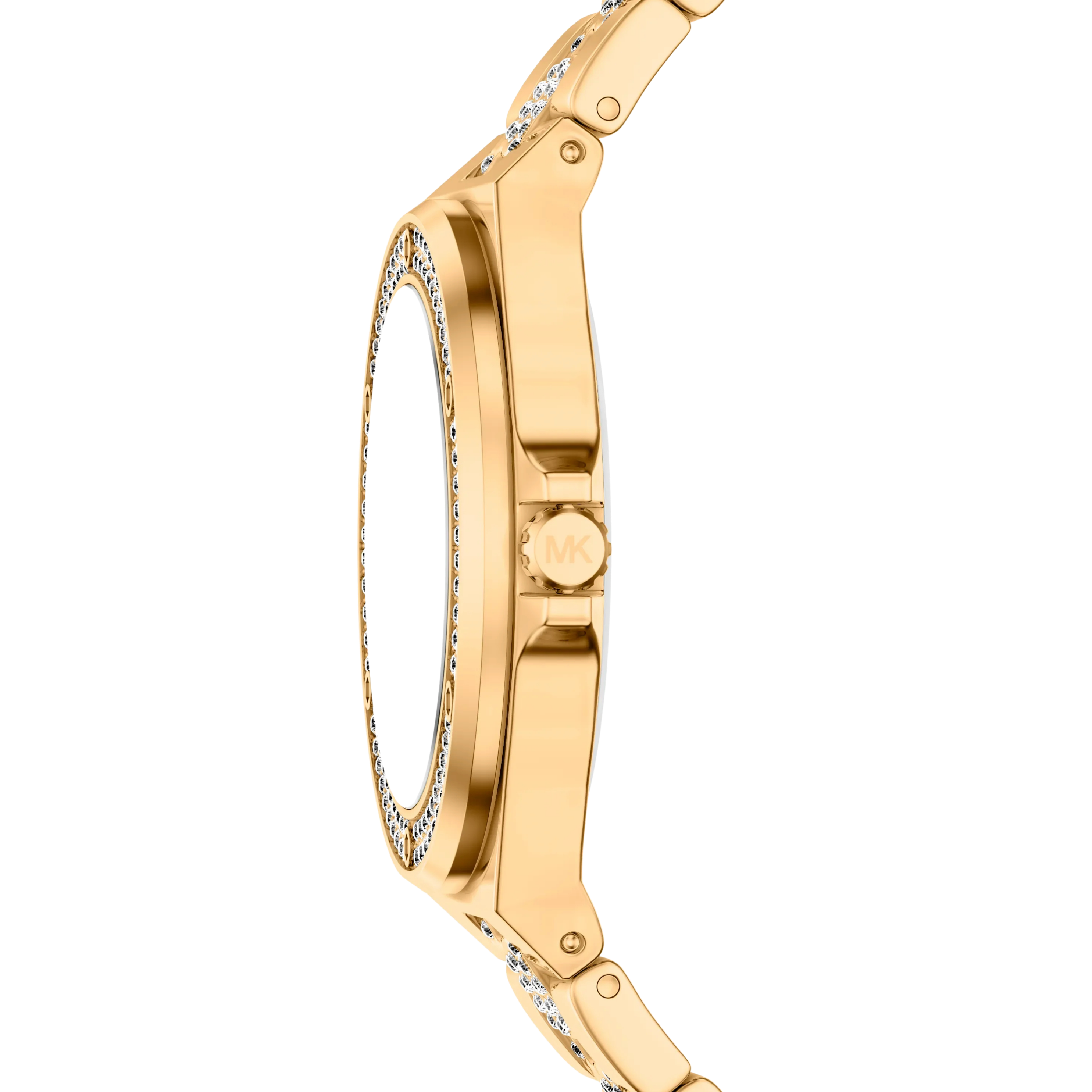 Michael Kors Women Lennox Pave Gold Tone Watch - Gold
