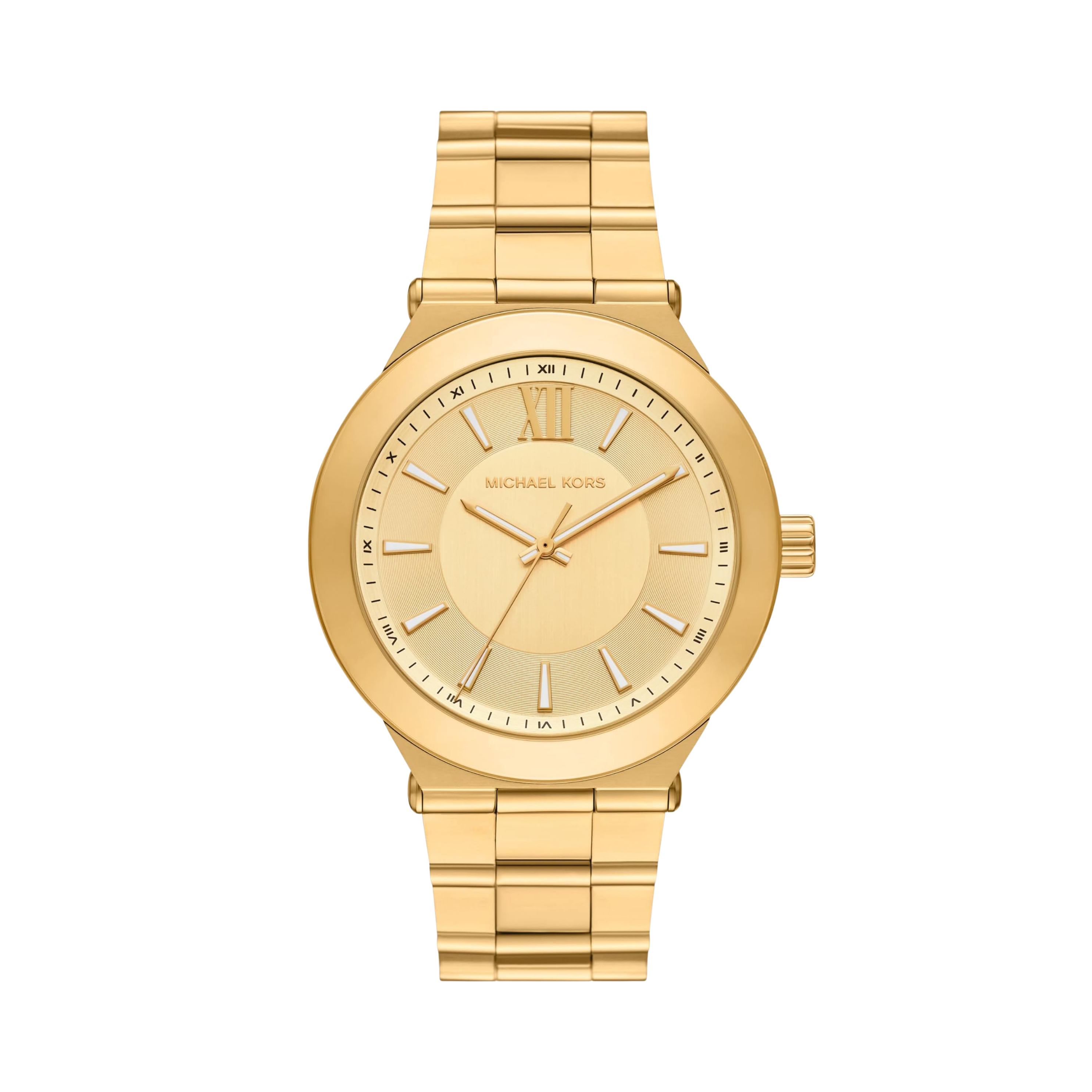 Michael Kors Men Billie Three Hand Stainless Steel Watch - Gold