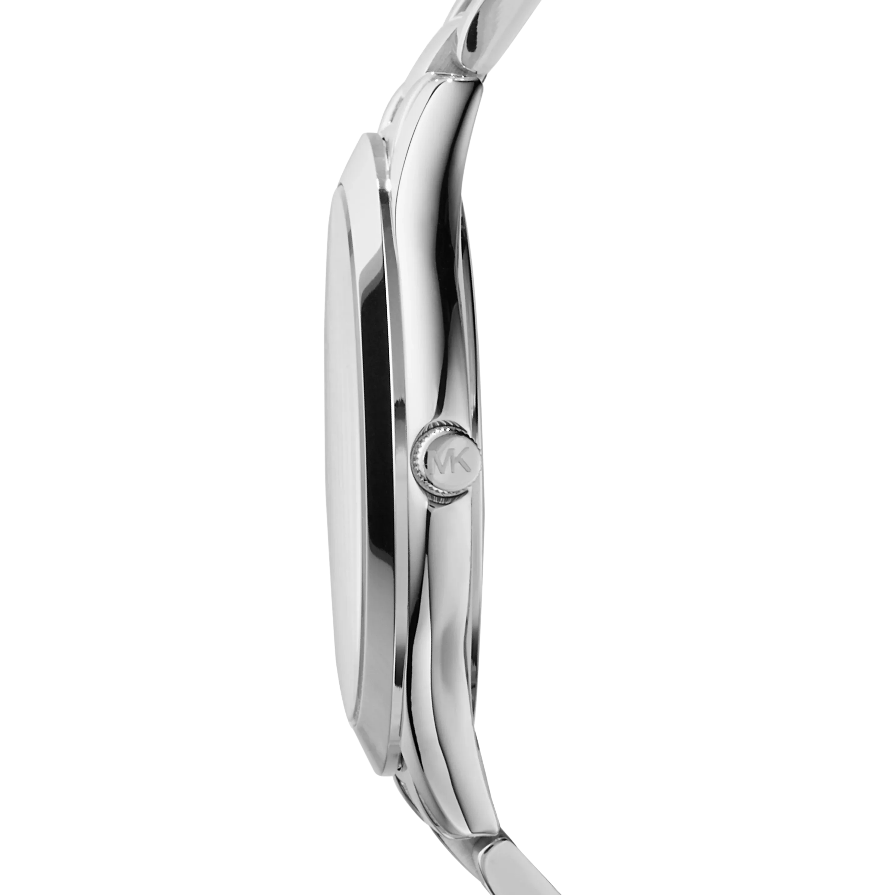 Michael Kors Women Slim Runway Silver Tone Watch - Silver