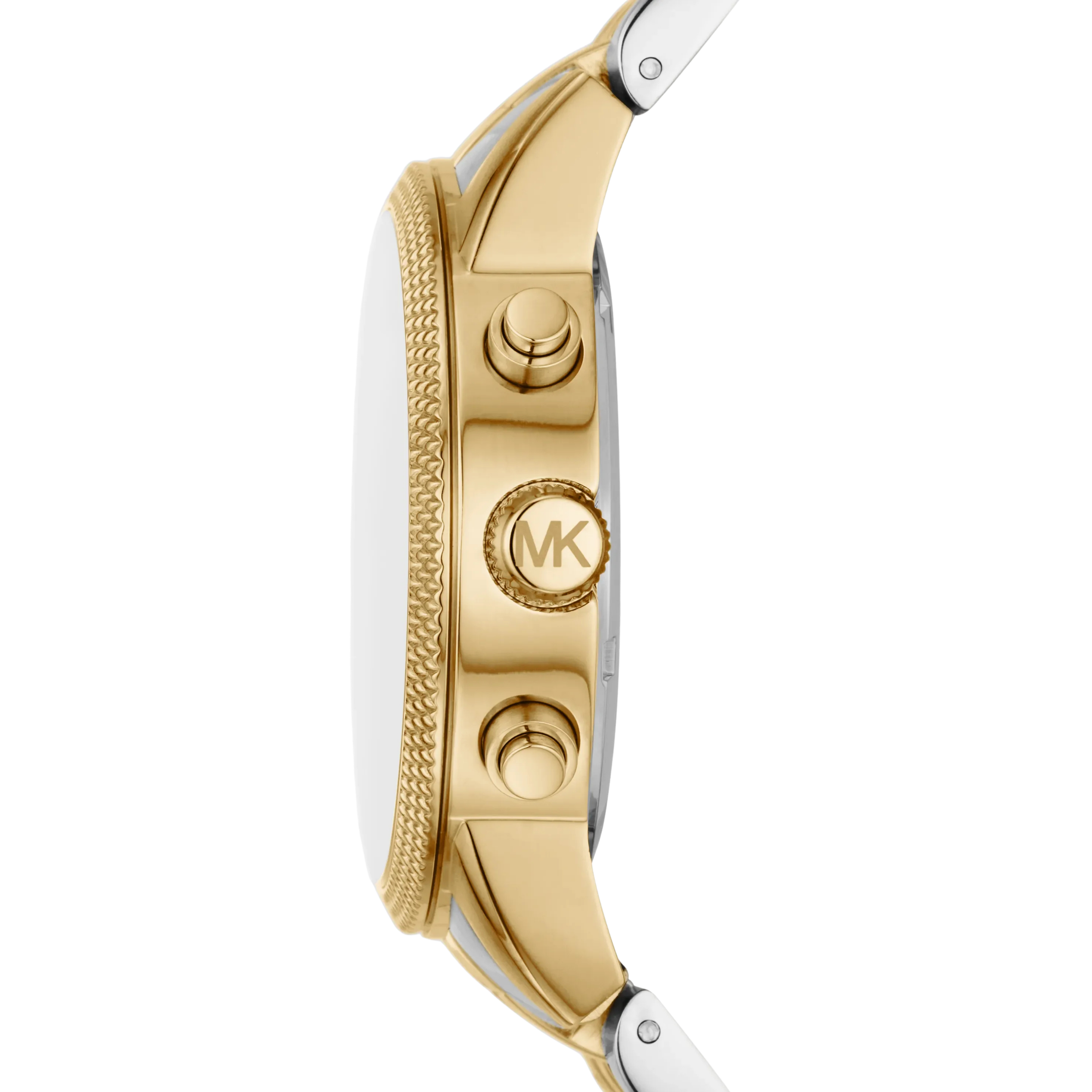 Michael Kors Men Oversized Hutton Two Tone Watch - Silver Gold