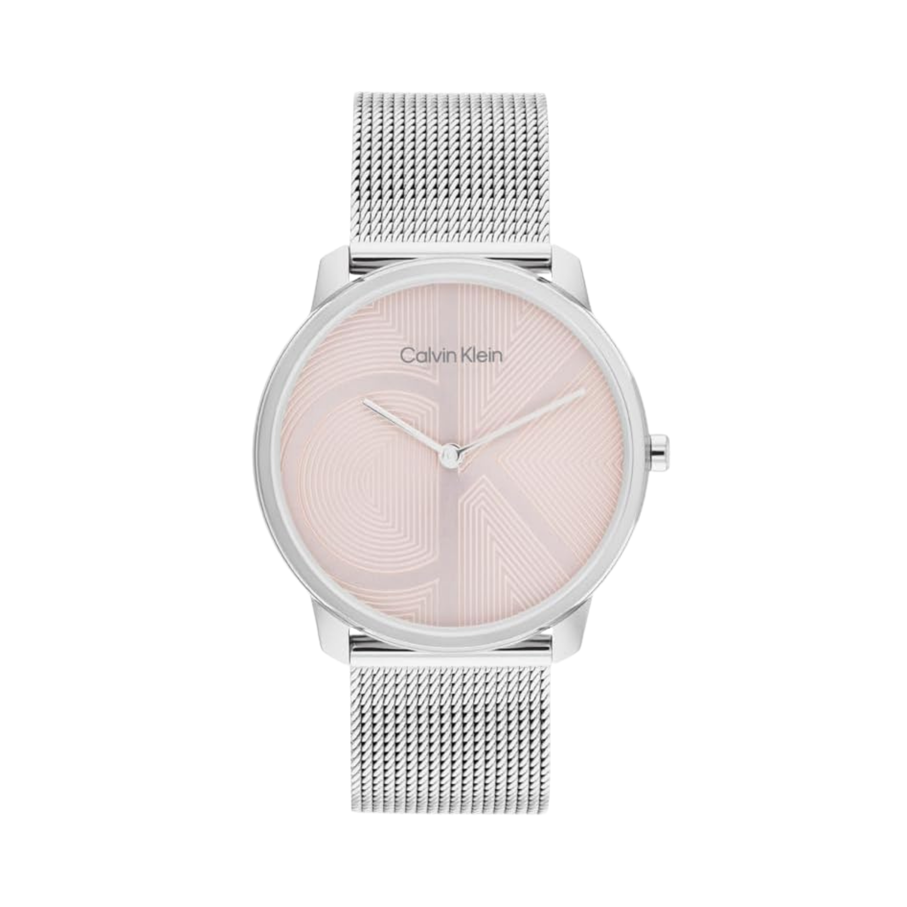Calvin Klein Women Iconic Watch - Silver Pink Mesh
