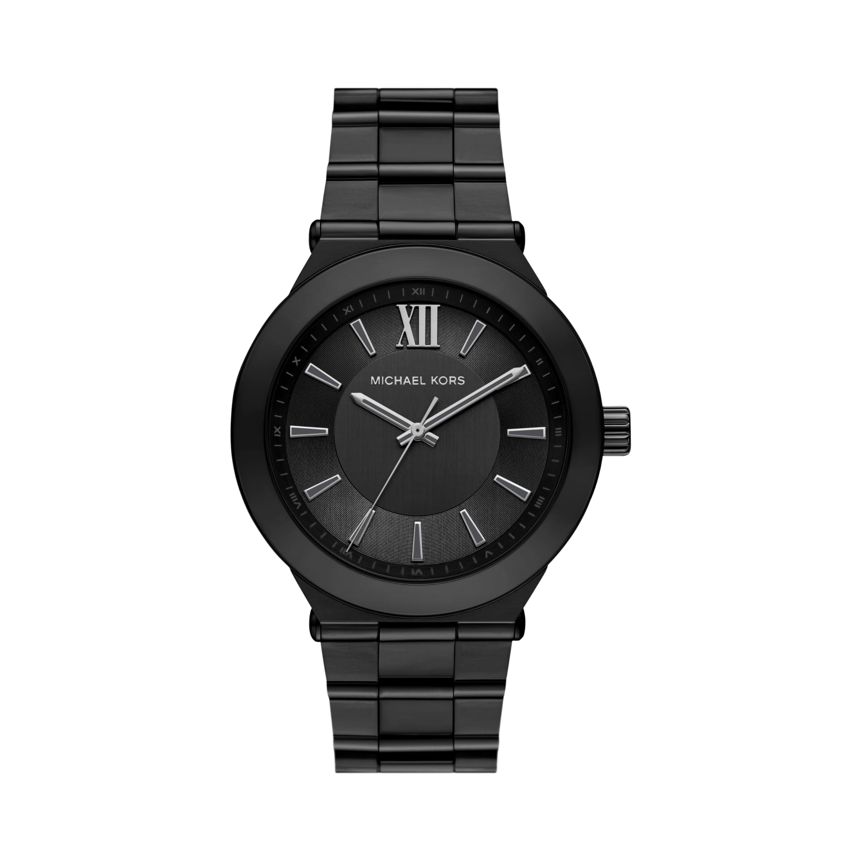 Michael Kors Men Billie Three Hand Stainless Steel Watch - Black
