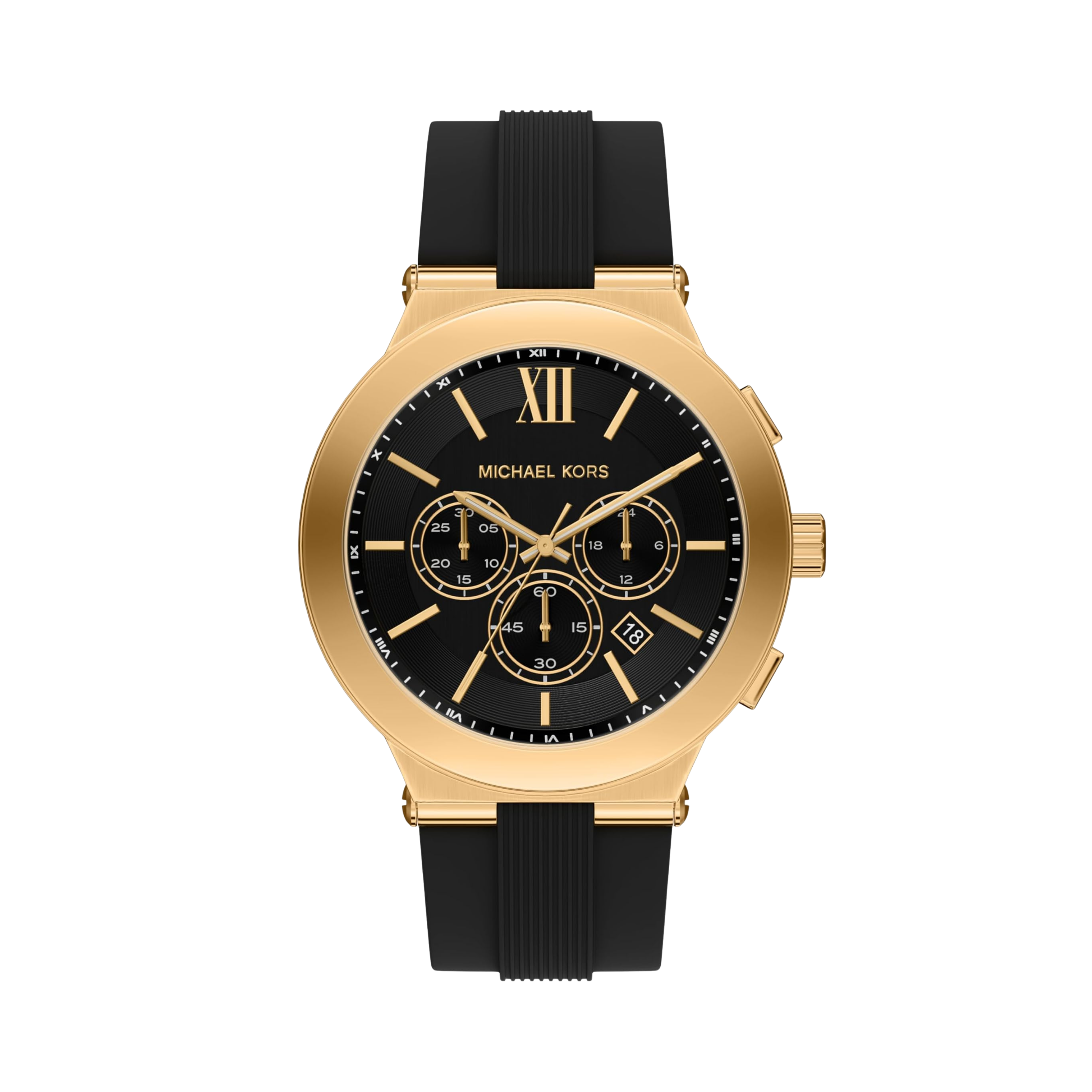Michael Kors Men Billie Stainless Steel Or Silicone Watch - Gold Black Chrono