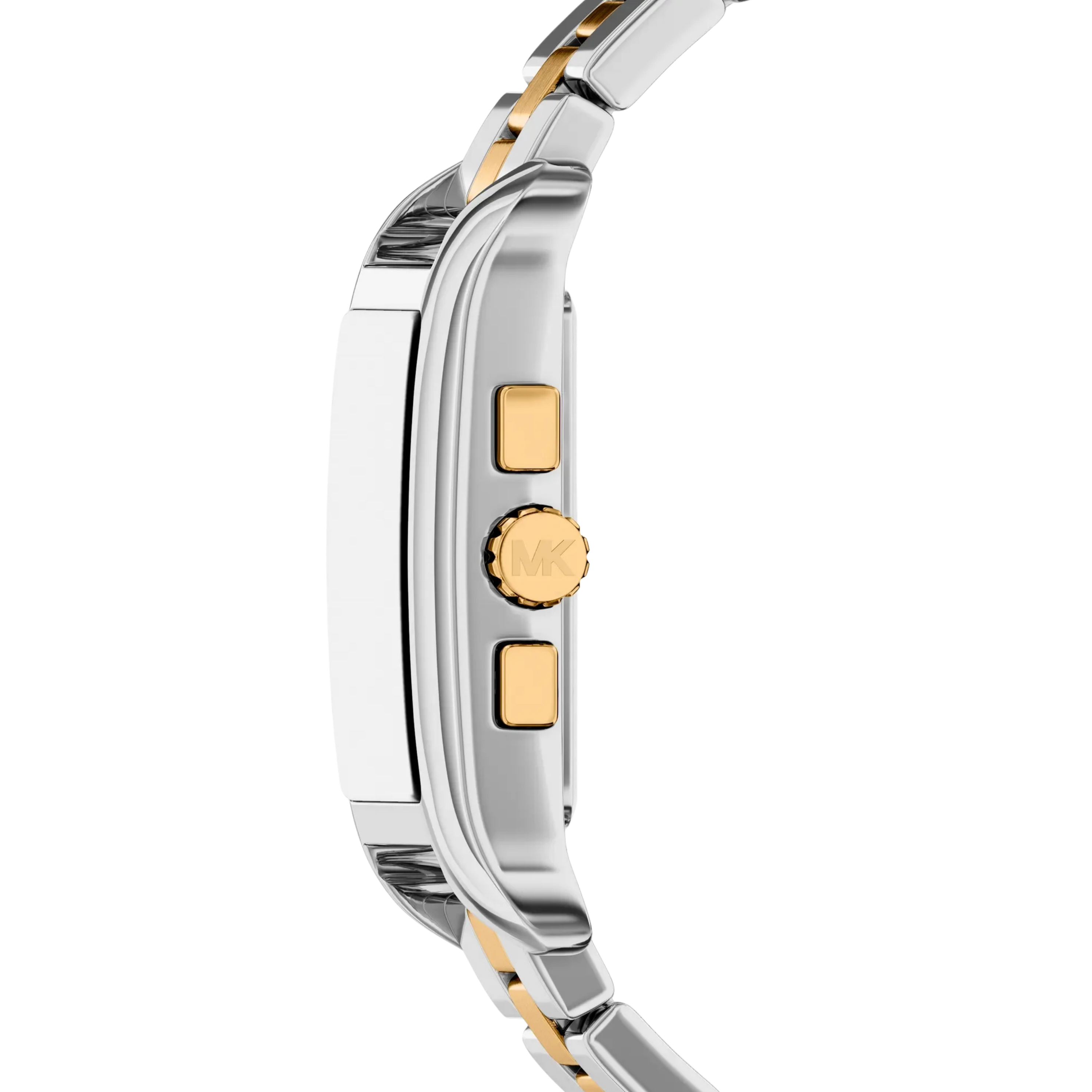 Michael Kors Women Oversized Monroe Two Tone Watch - Silver Gold