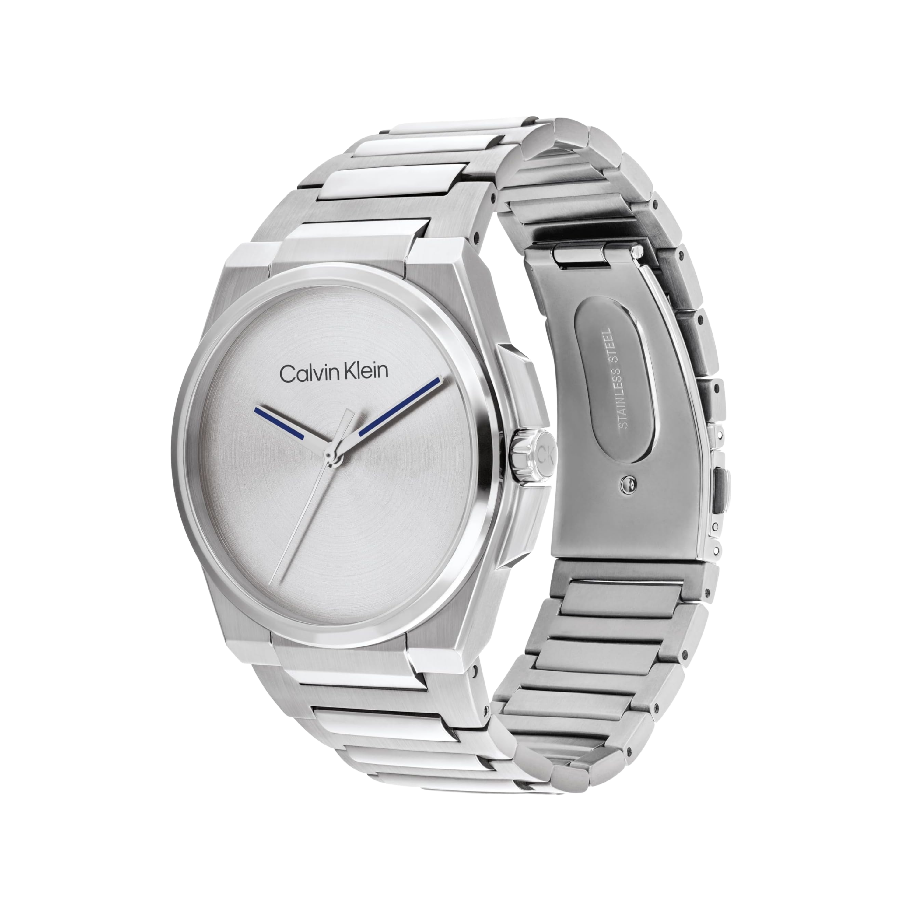 Calvin Klein Men Meta Minimal 3H Watch - Silver