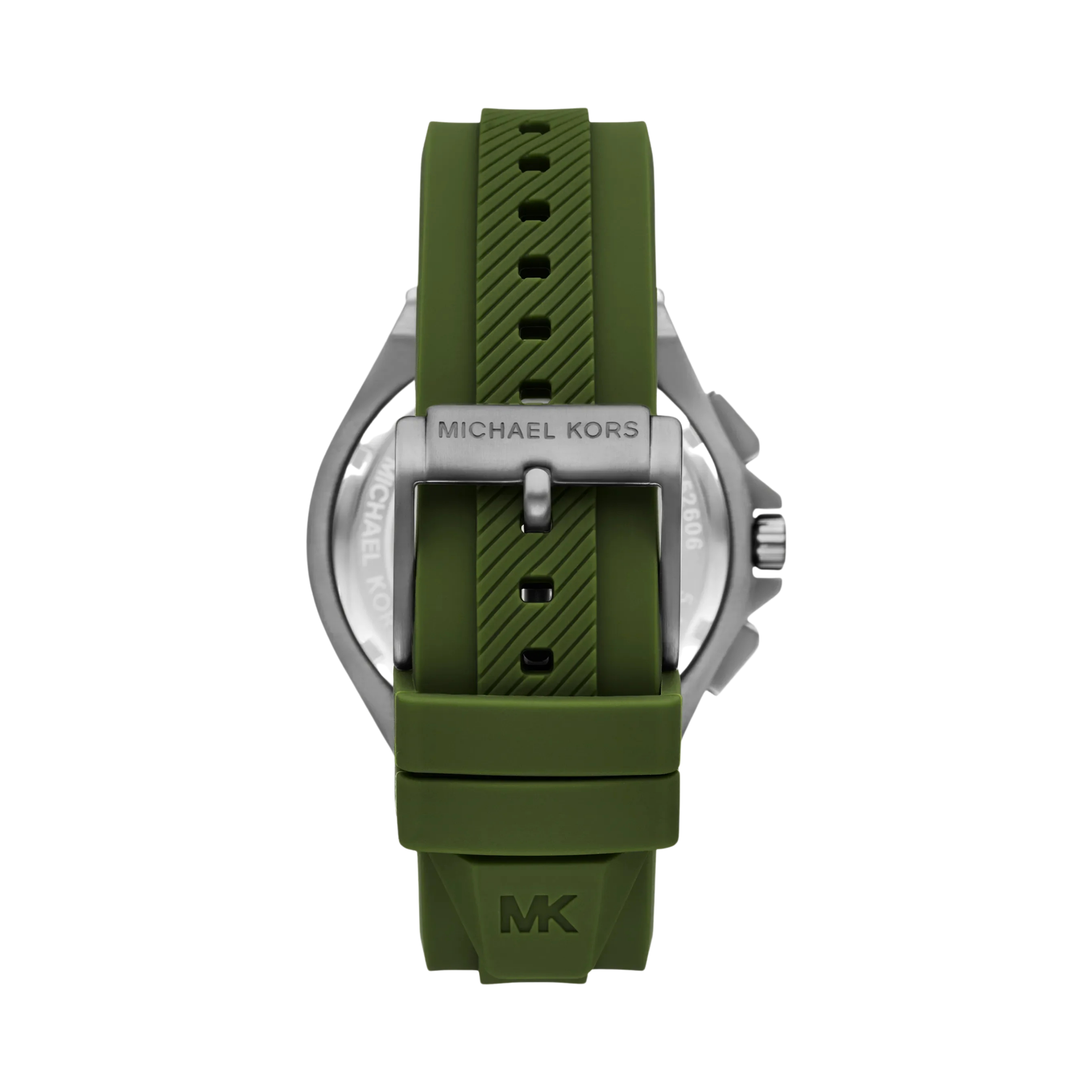 Michael Kors Women Oversized Lennox Gunmetal Tone and Silicone Watch - Gunmetal