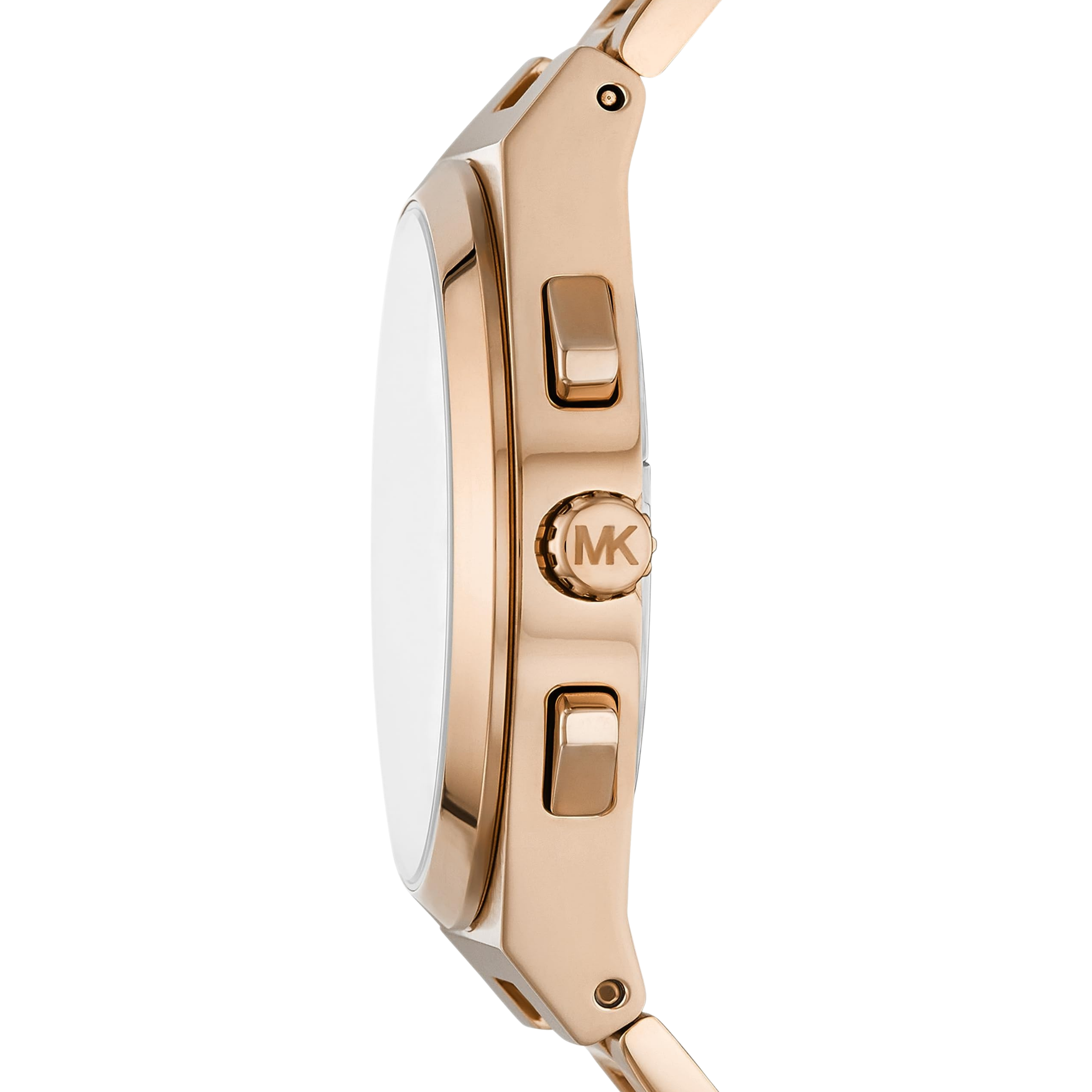 Michael Kors Men Lennox Stainless Steel Chronograph Watch - Beige Gold Black