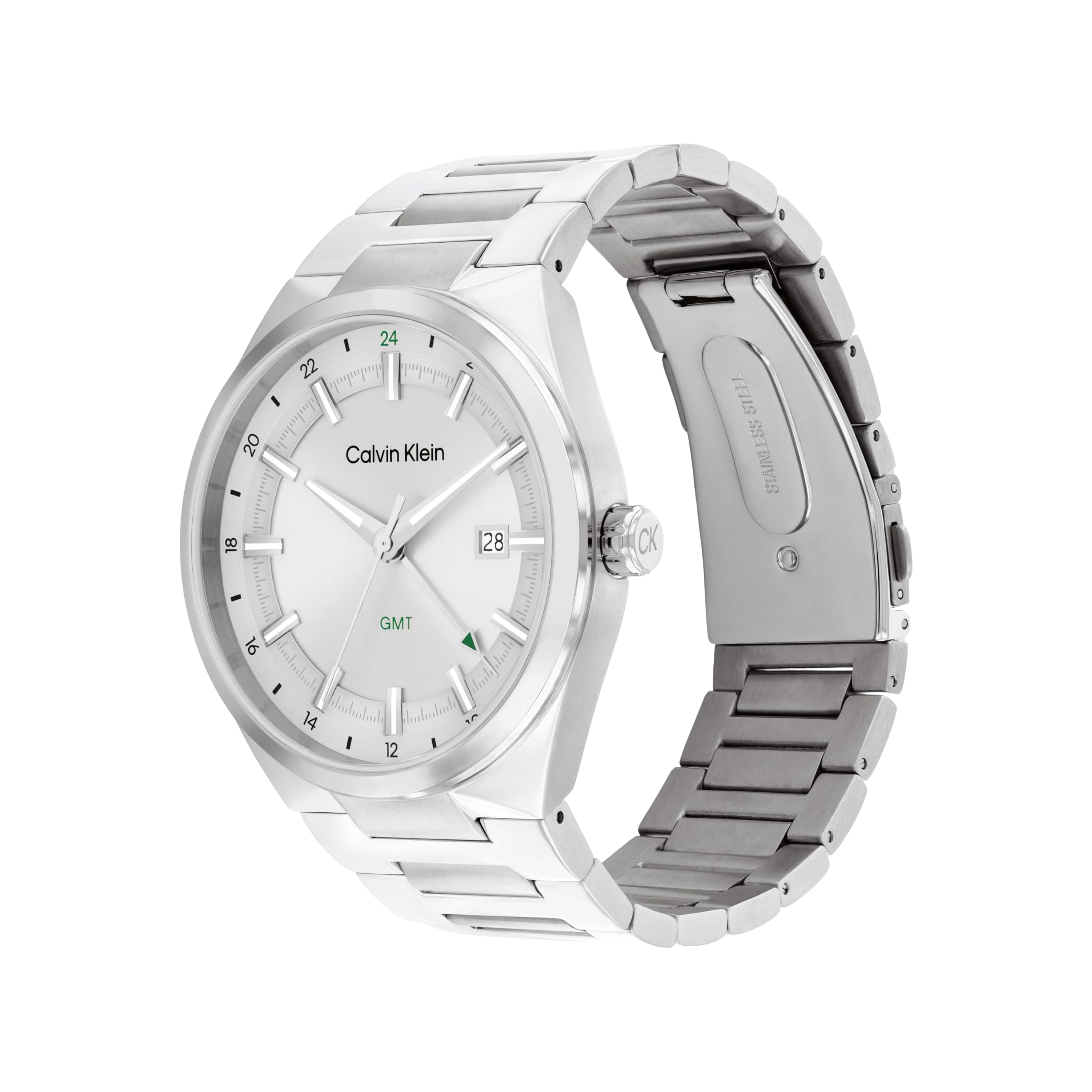 Calvin Klein Men Distinguish GMT Watch - Silver Grey