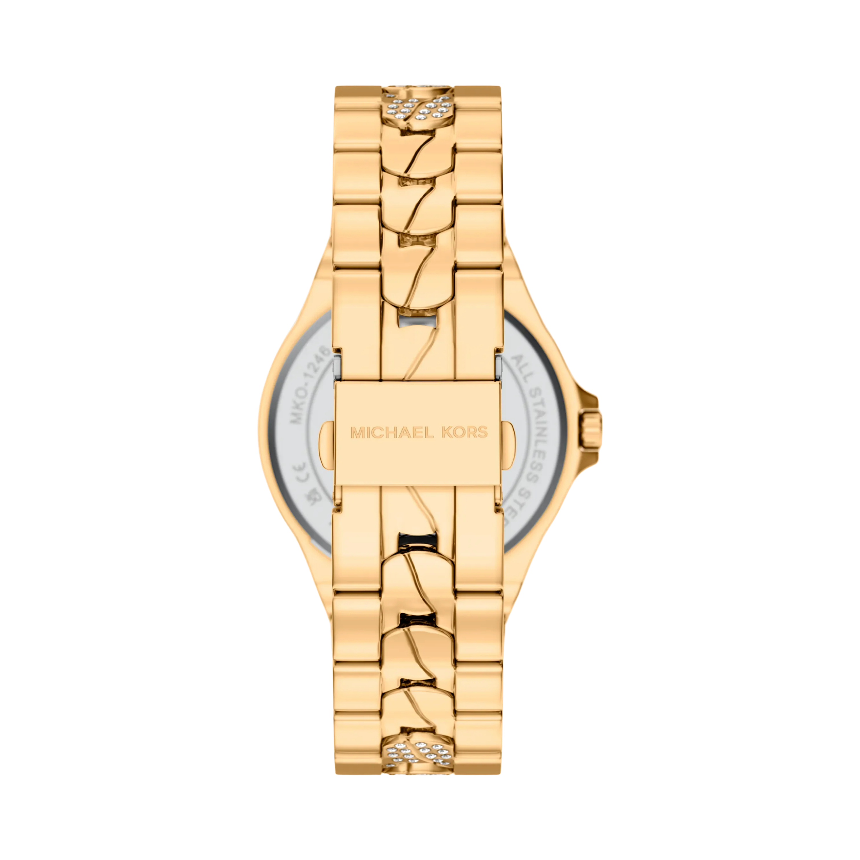 Michael Kors Women Lennox Pave Gold Tone Watch - Gold