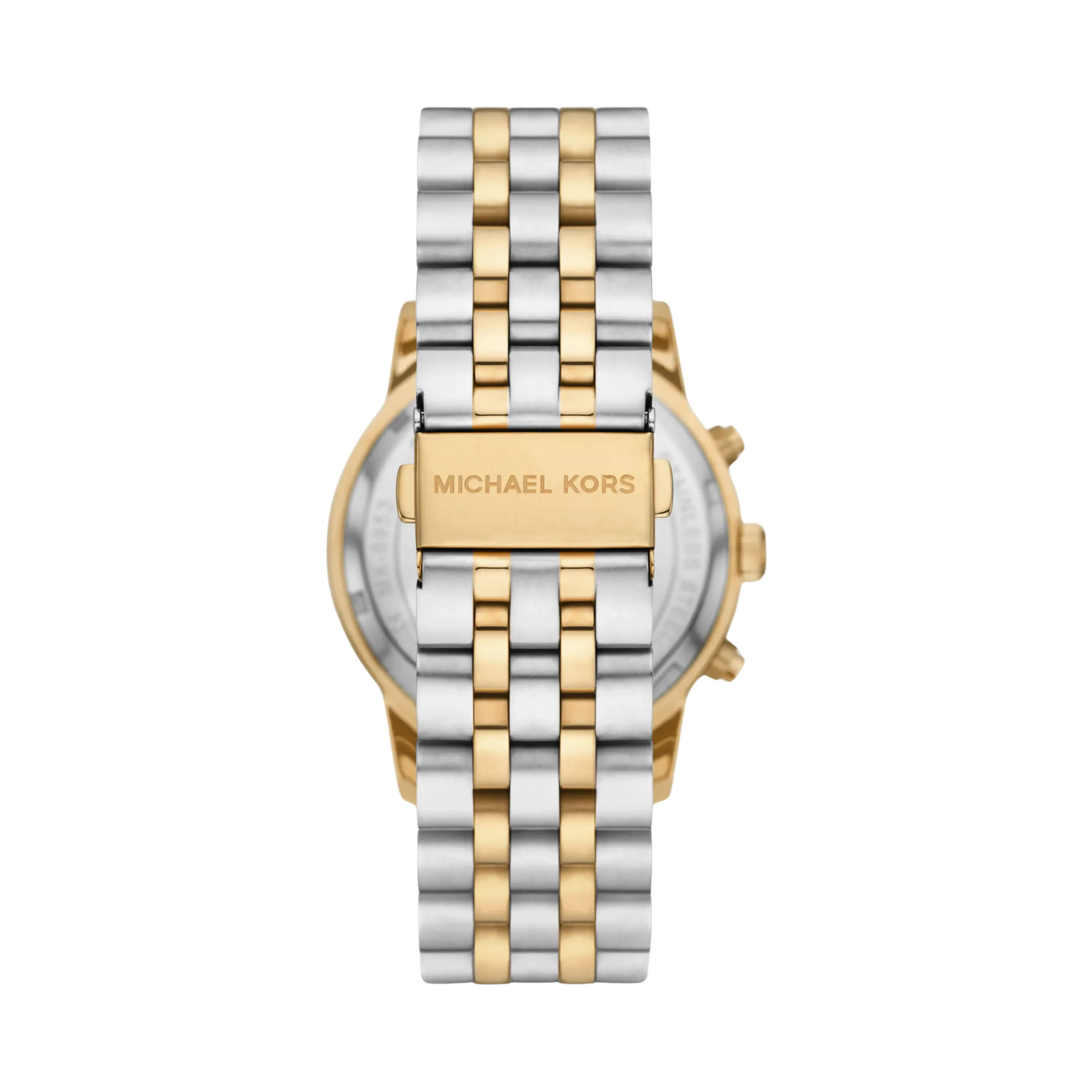 Michael Kors Men Oversized Hutton Two Tone Watch - Silver Gold