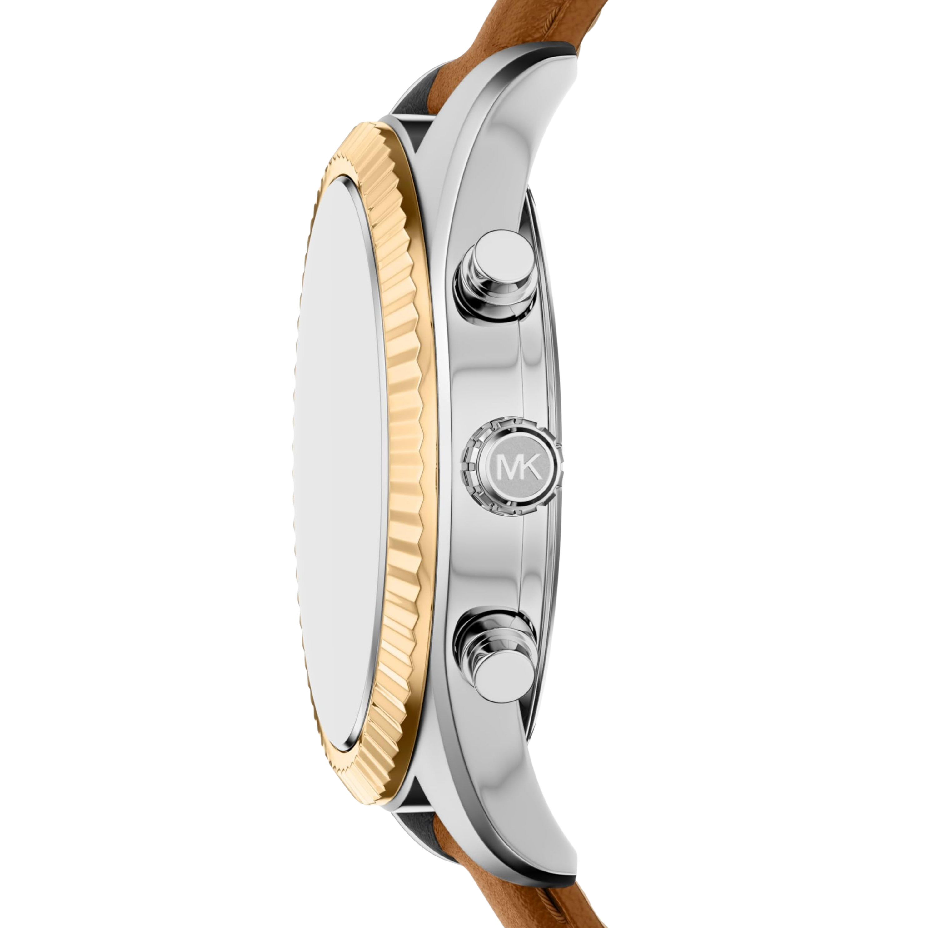 Michael Kors Men Lexington Leather Watch - Two Tone Brown