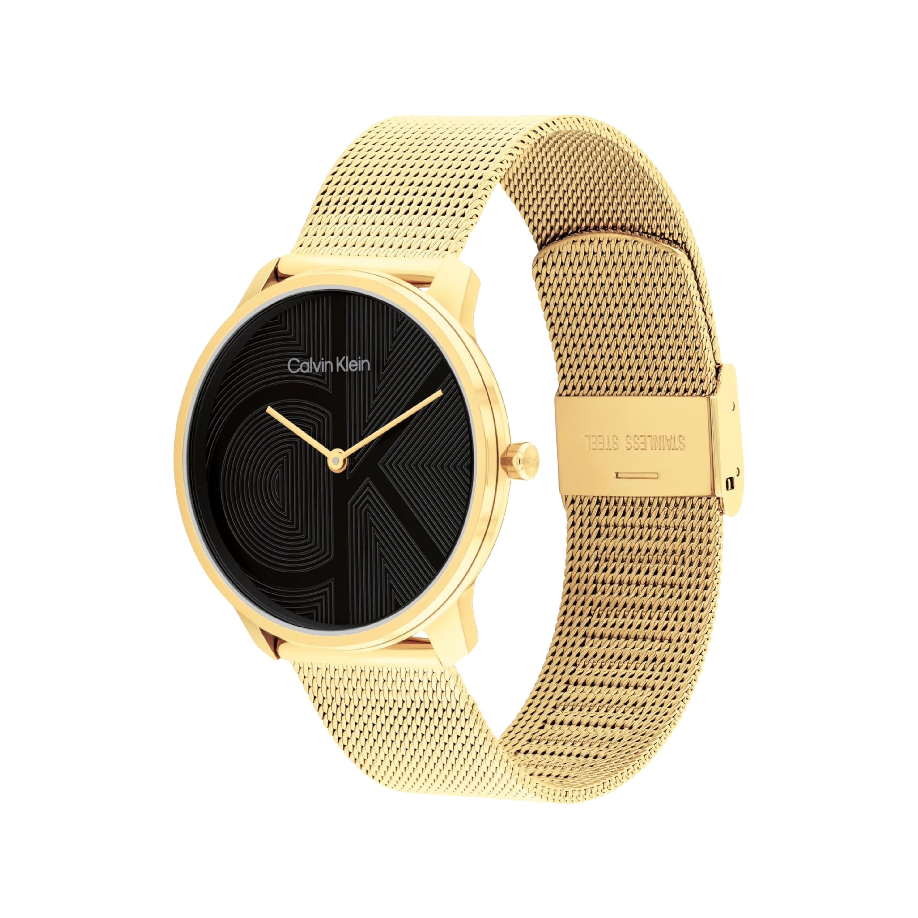Calvin Klein Women Iconic Watch - Black Gold Mesh