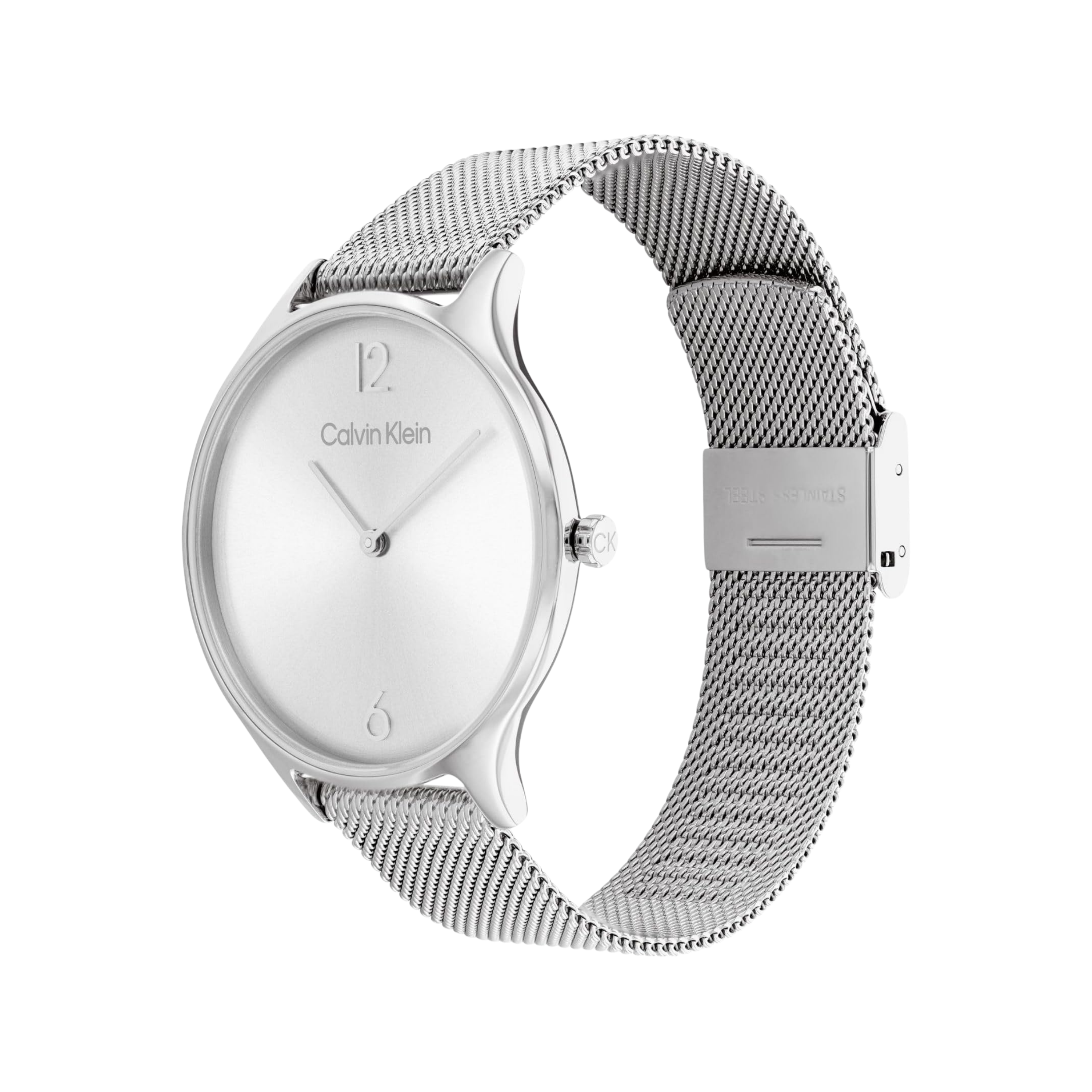 Calvin Klein Women Timeless Mesh Watch - Silver