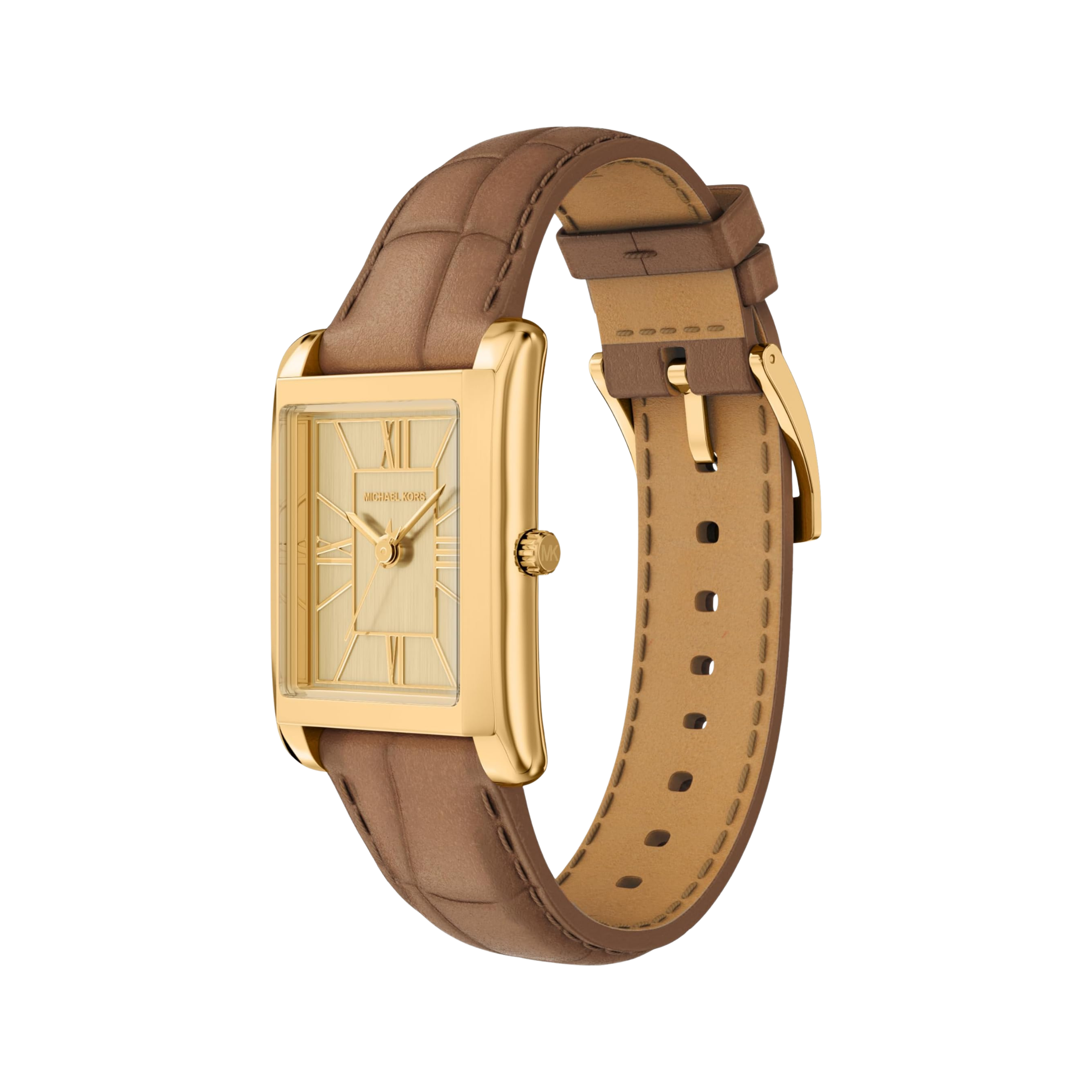 Michael Kors Women Essex Watch - Gold Brown Croc